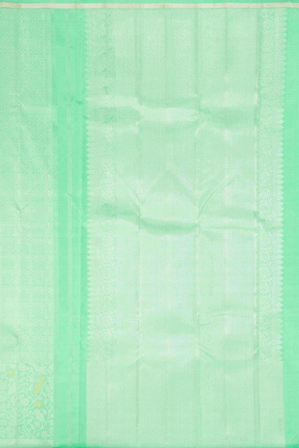 Sea Green Dual Tone Kanchipuram Silk Saree