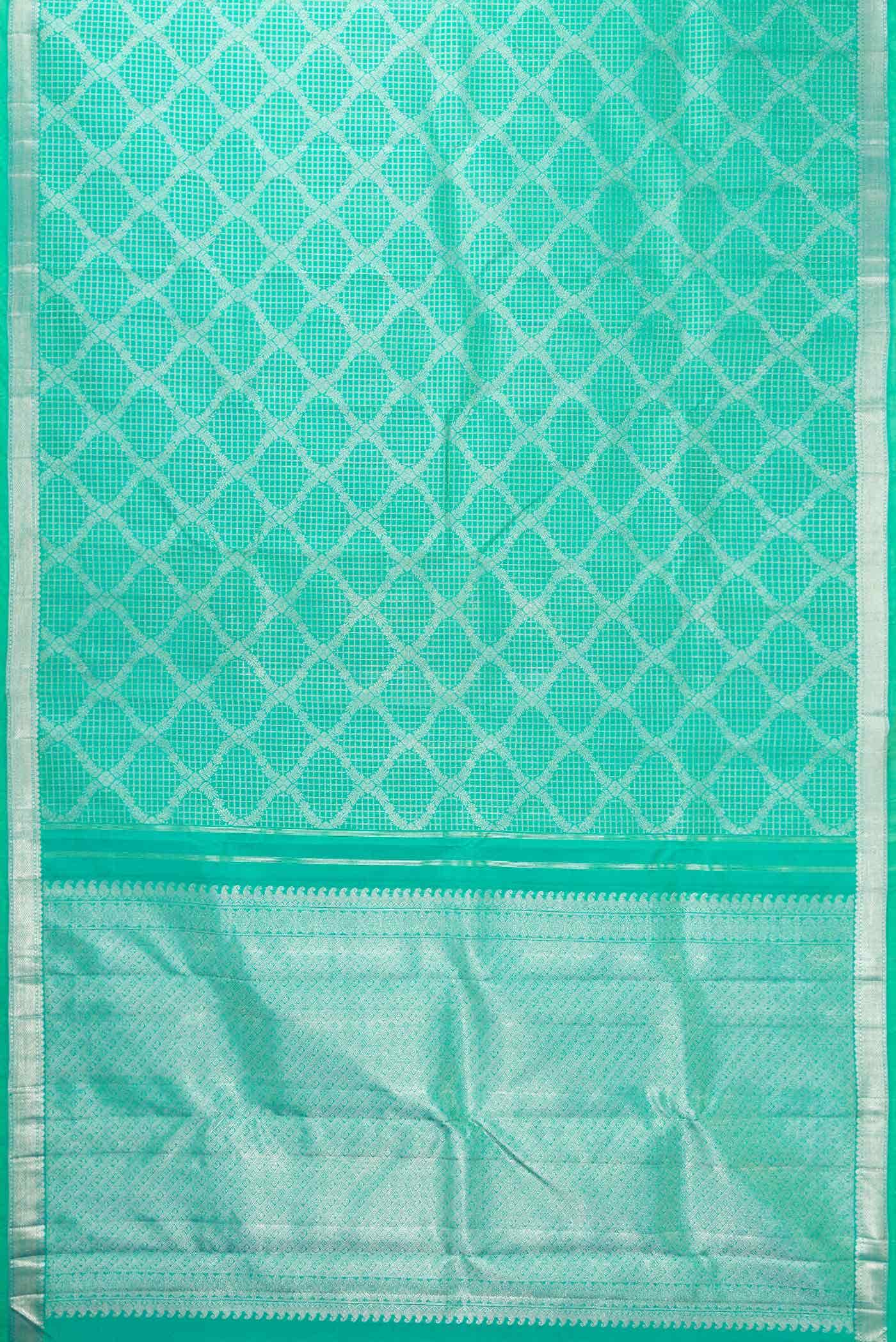 Green Dual Tone Kanchipuram Silk Saree