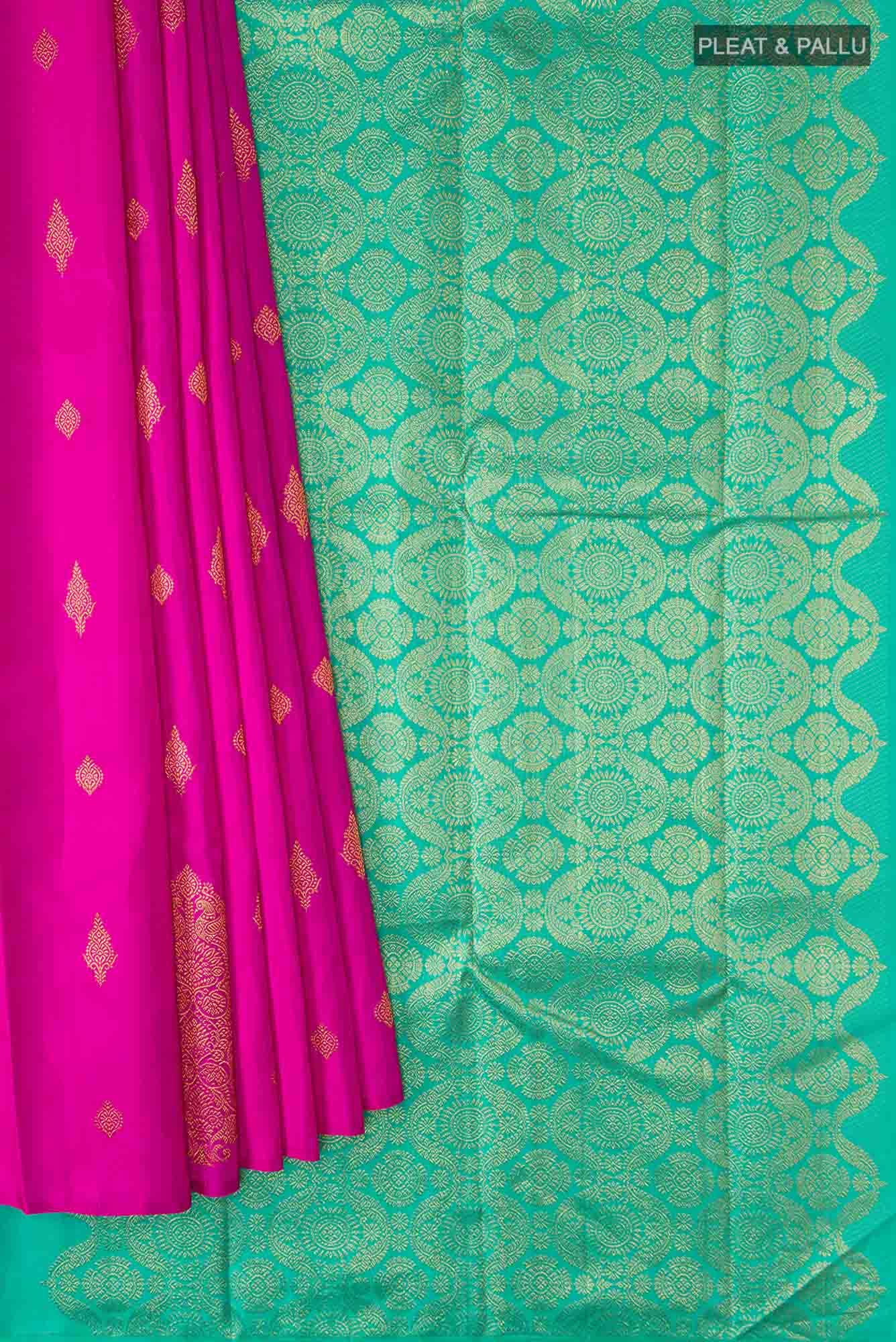 Pink Kanchipuram Silk Saree