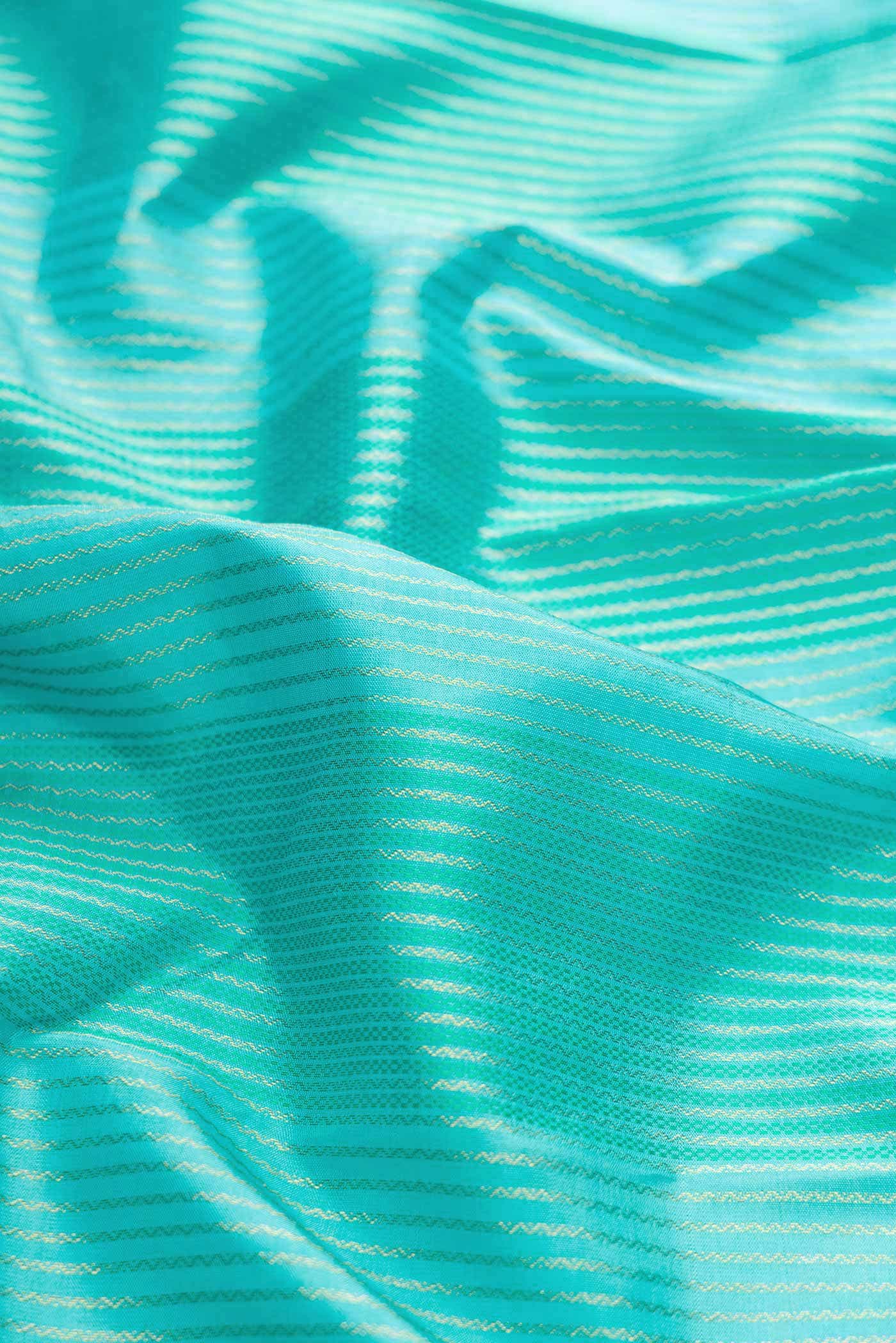 Sky Blue Dual Tone Kanchipuram Silk Saree