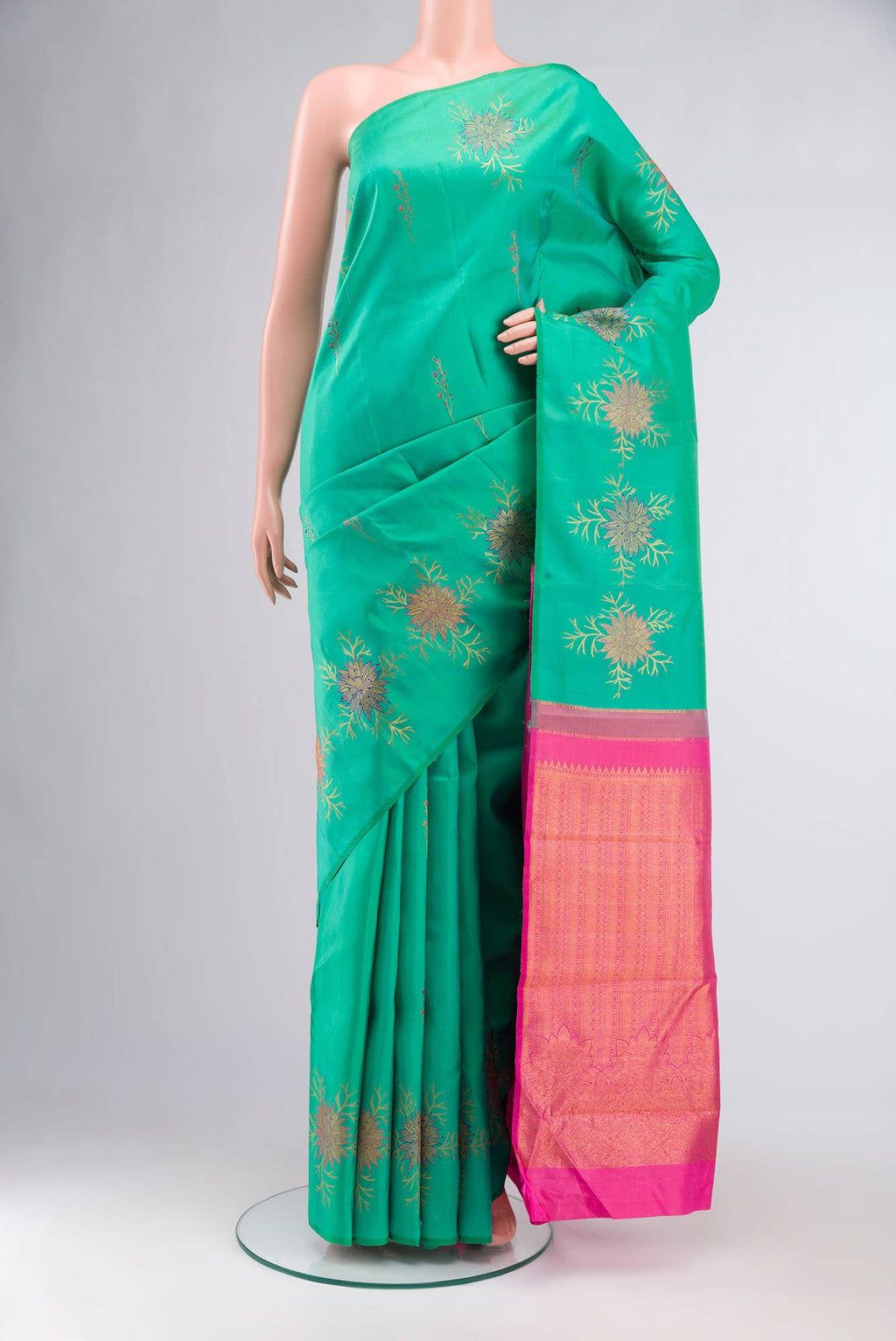 Green Kanchipuram Silk Saree