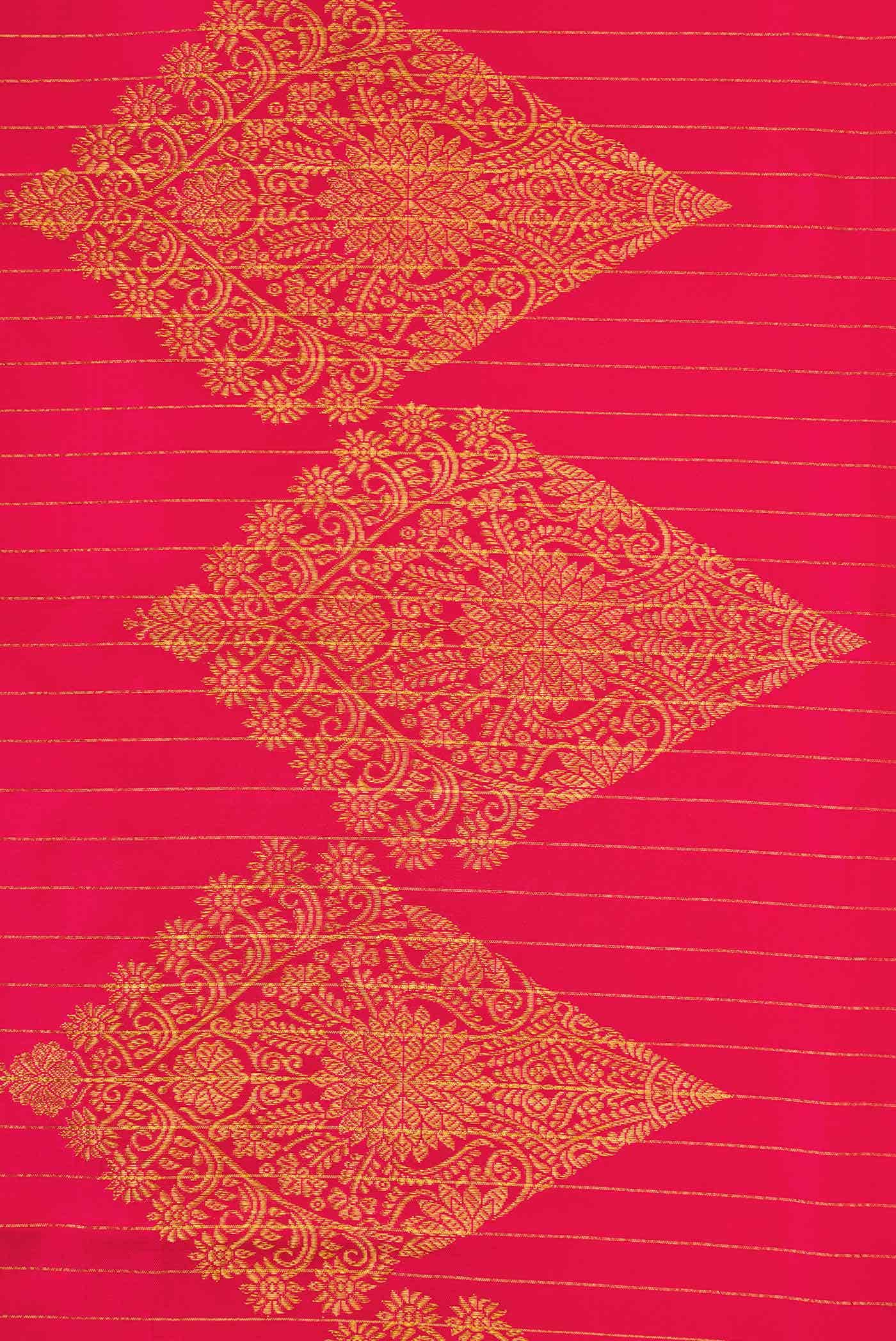 Dark Pink Kanchipuram Silk Saree