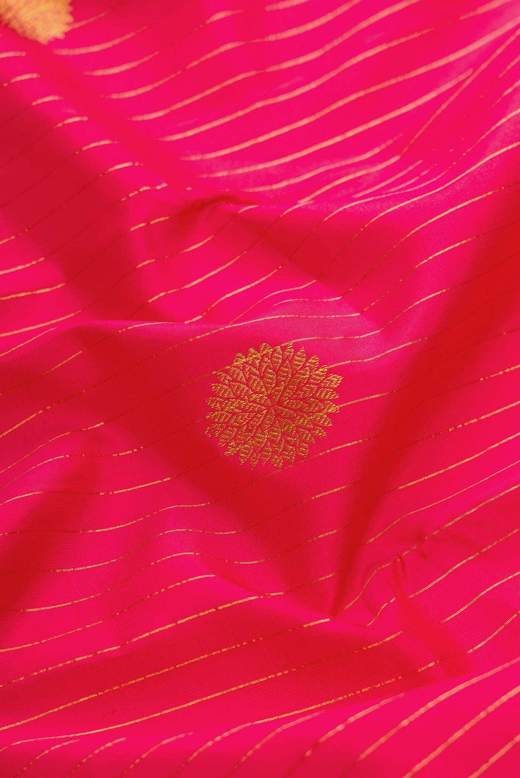 Dark Pink Kanchipuram Silk Saree