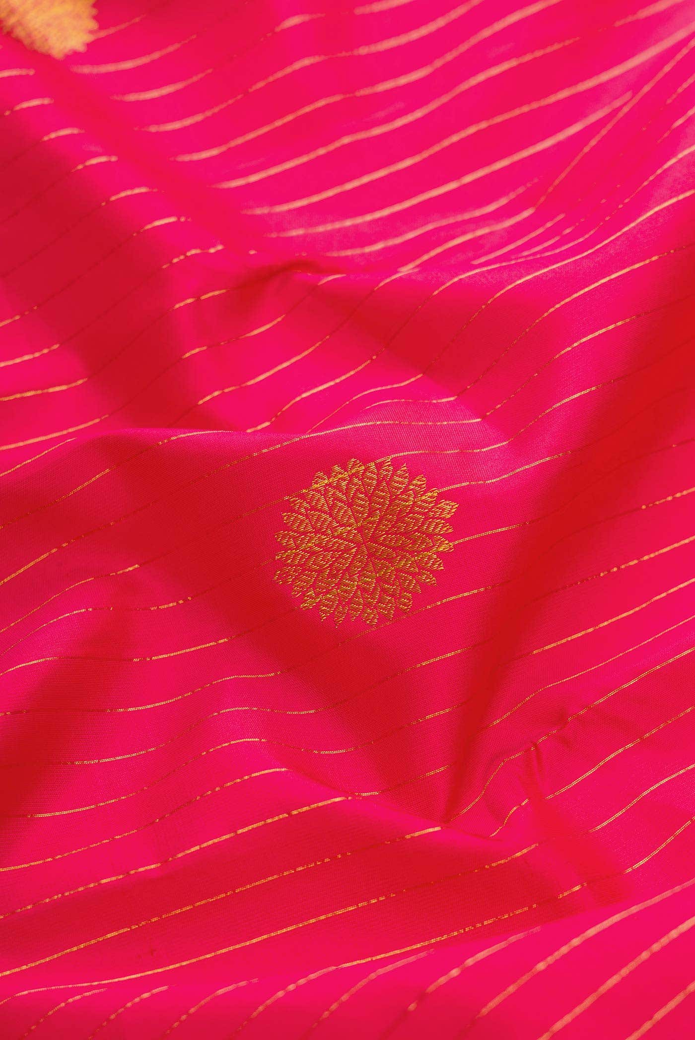Dark Pink Kanchipuram Silk Saree