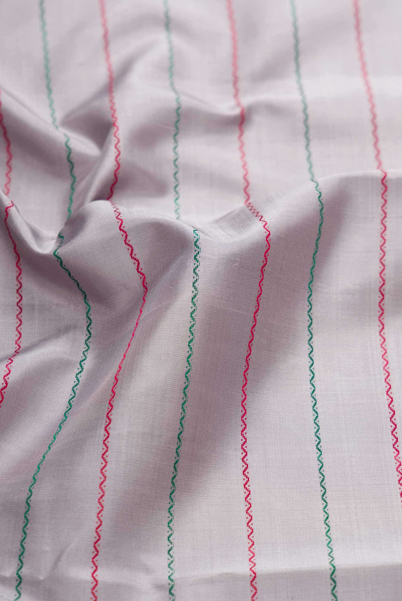 Pure Silk Pure Zari Grey Kanchipuram Saree
