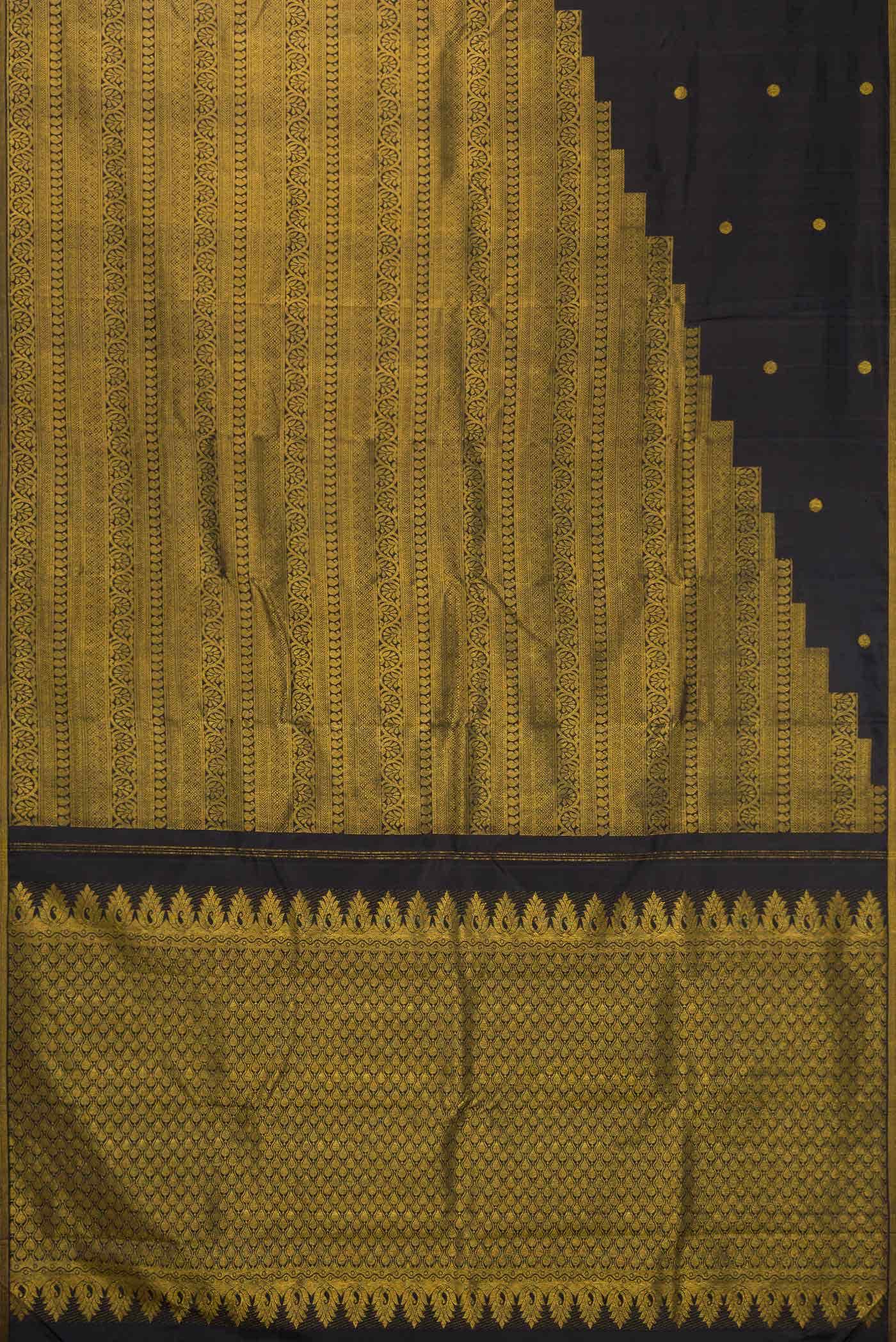 Black Kanchipuram Silk Saree