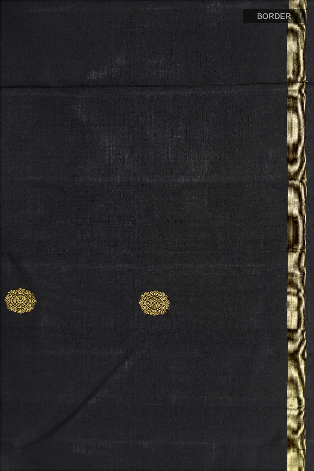 Black Kanchipuram Silk Saree