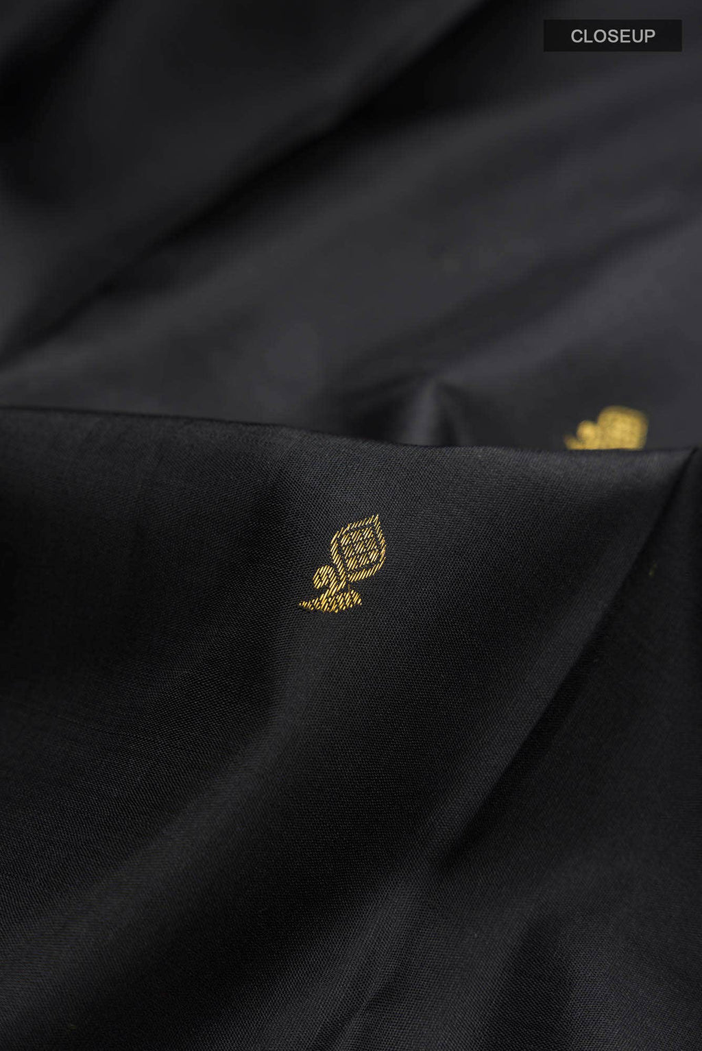 Black Kanchipuram Silk Saree