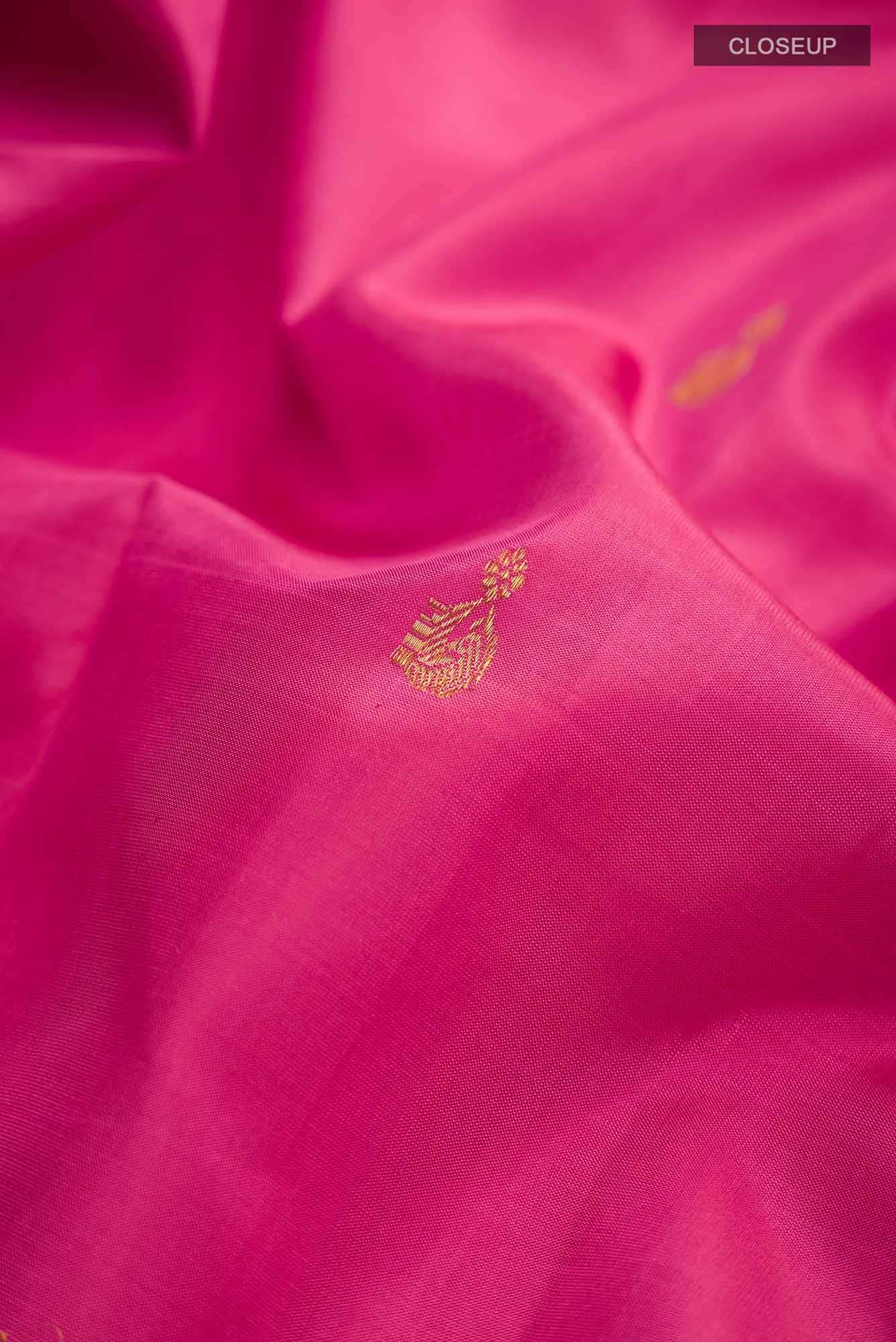 Pink Kanchipuram Silk Saree