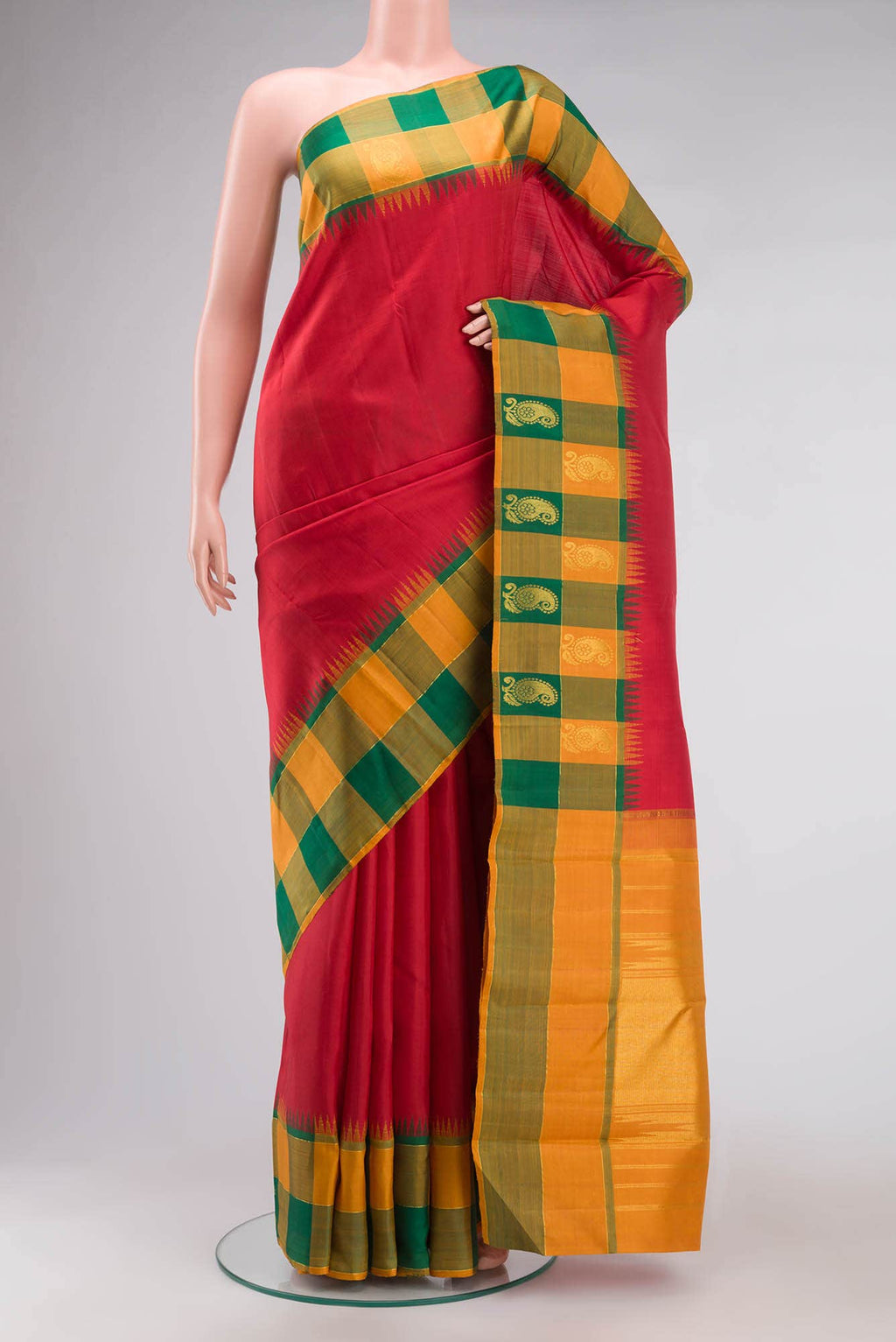 Red Kanchipuram Silk Saree