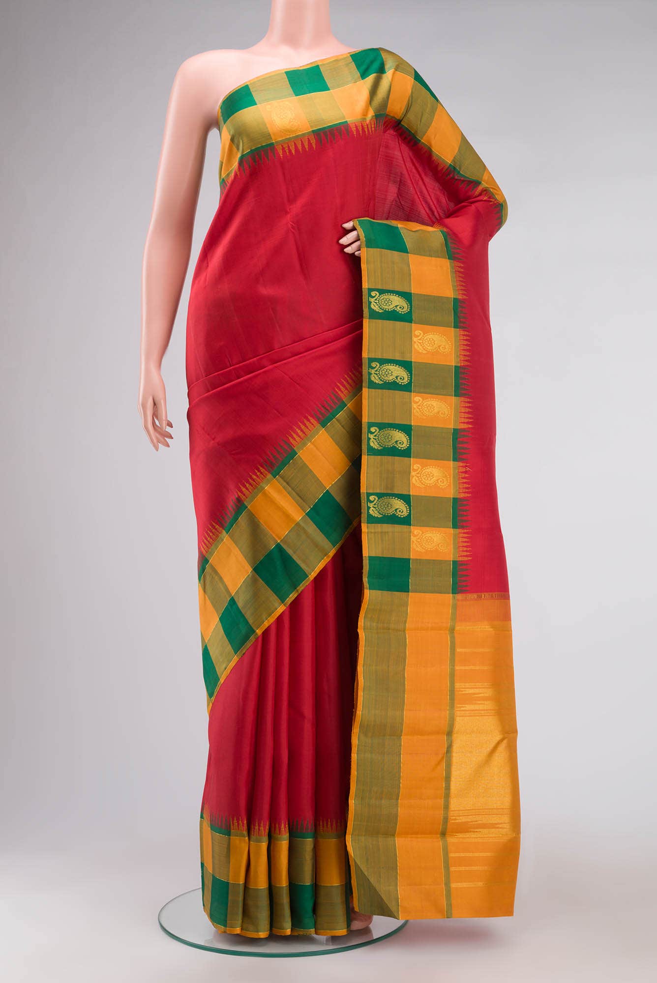 Red Kanchipuram Silk Saree