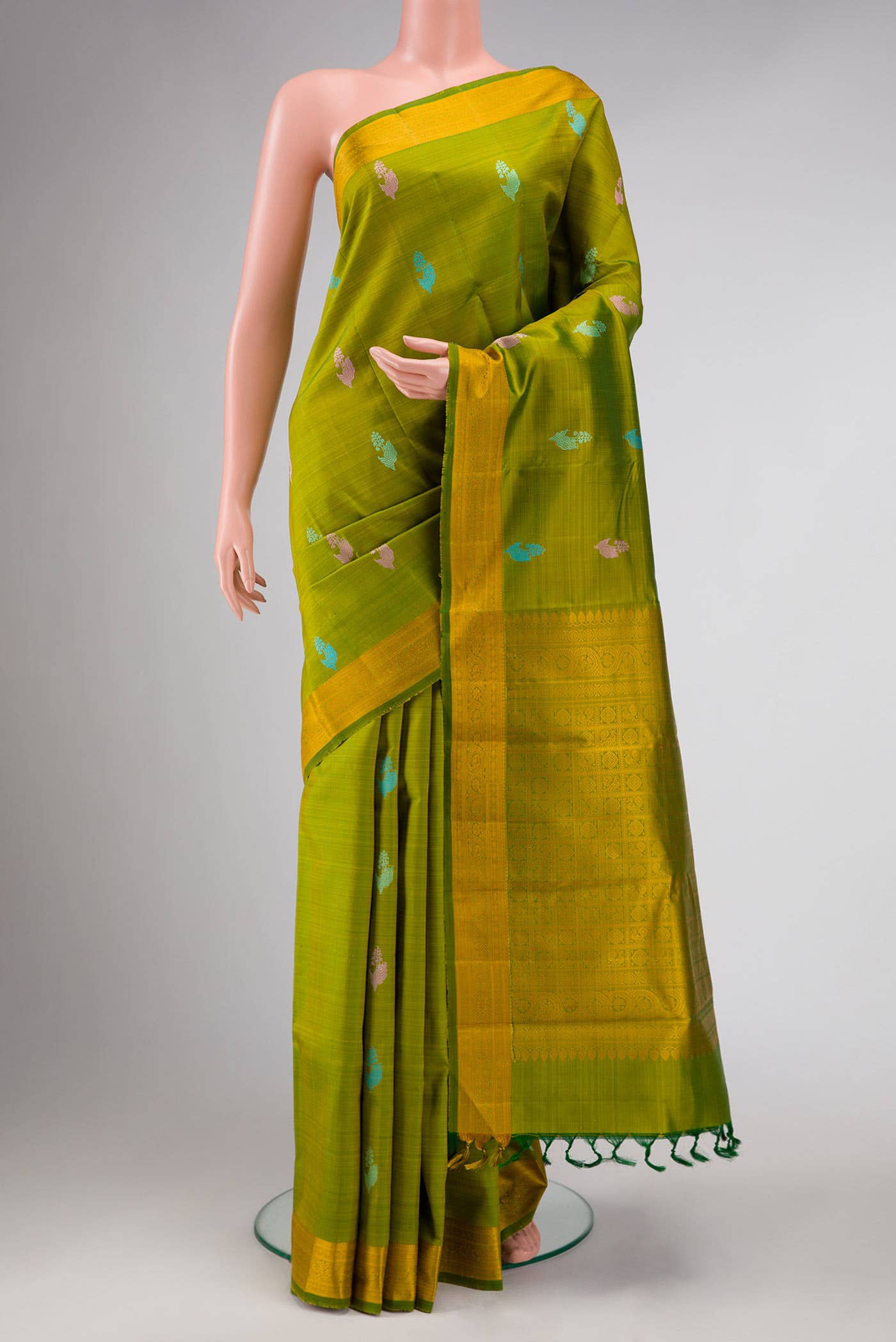 Green Kanchipuram Silk Saree