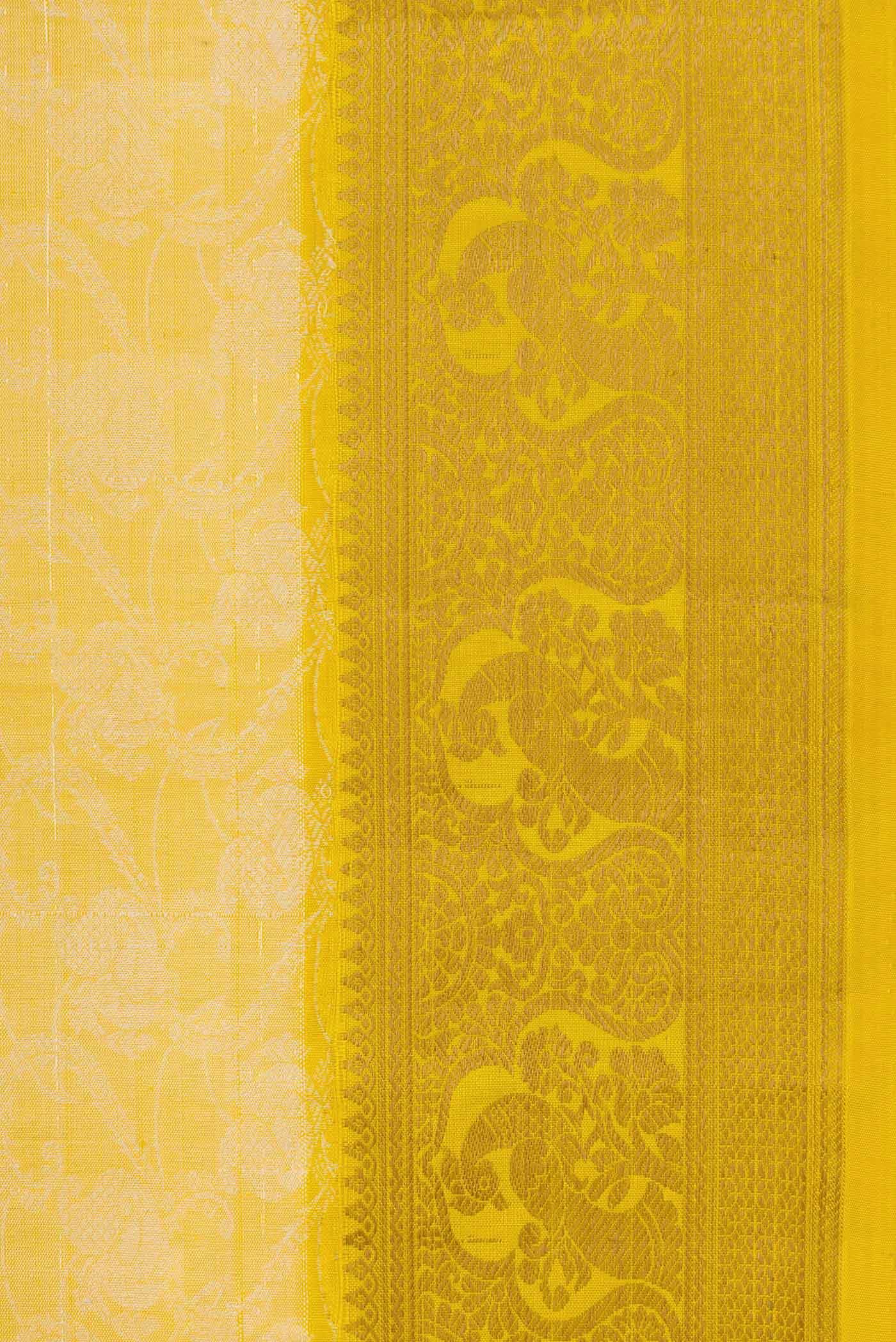 Sandal Kanchipuram Silk Saree