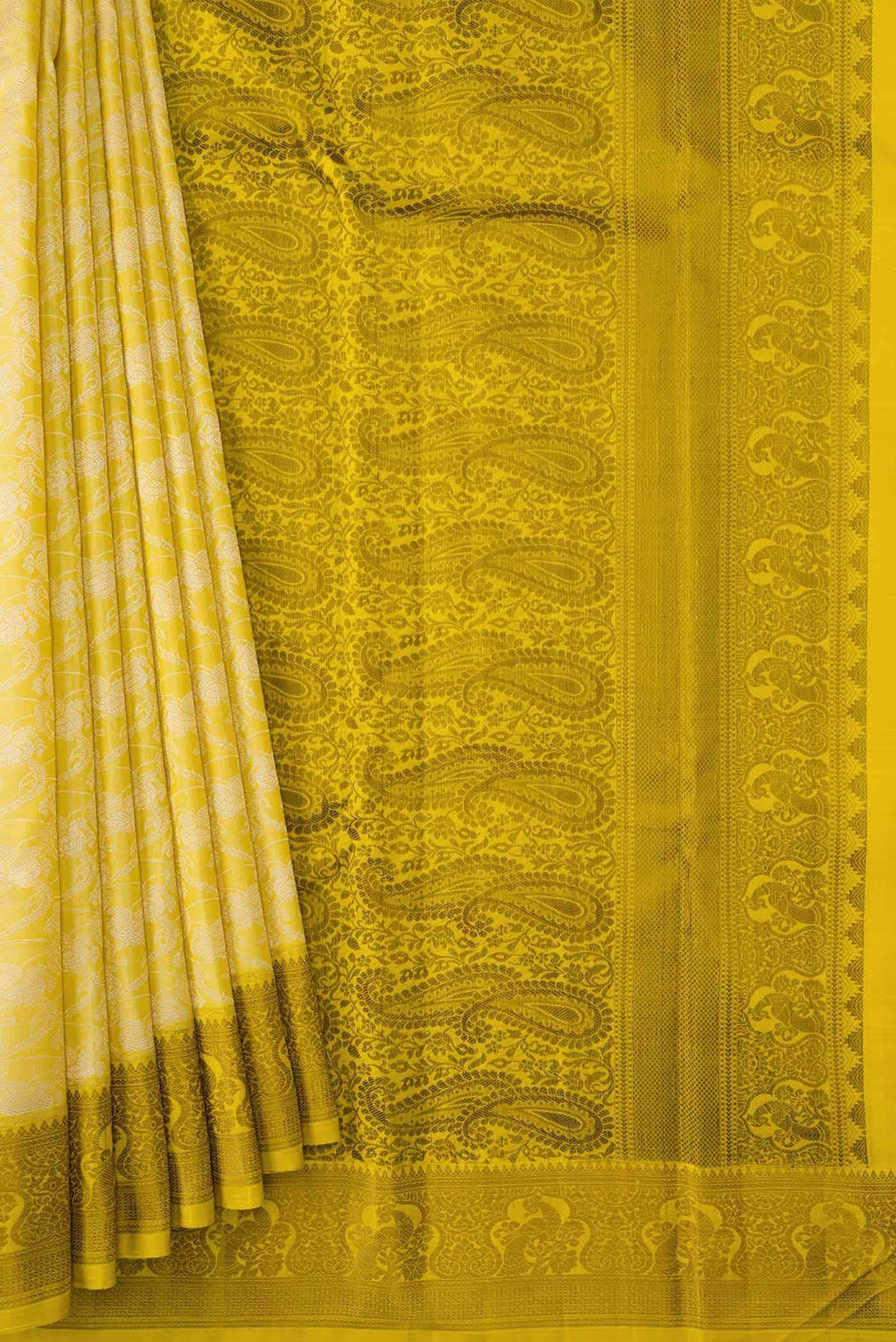 Sandal Kanchipuram Silk Saree