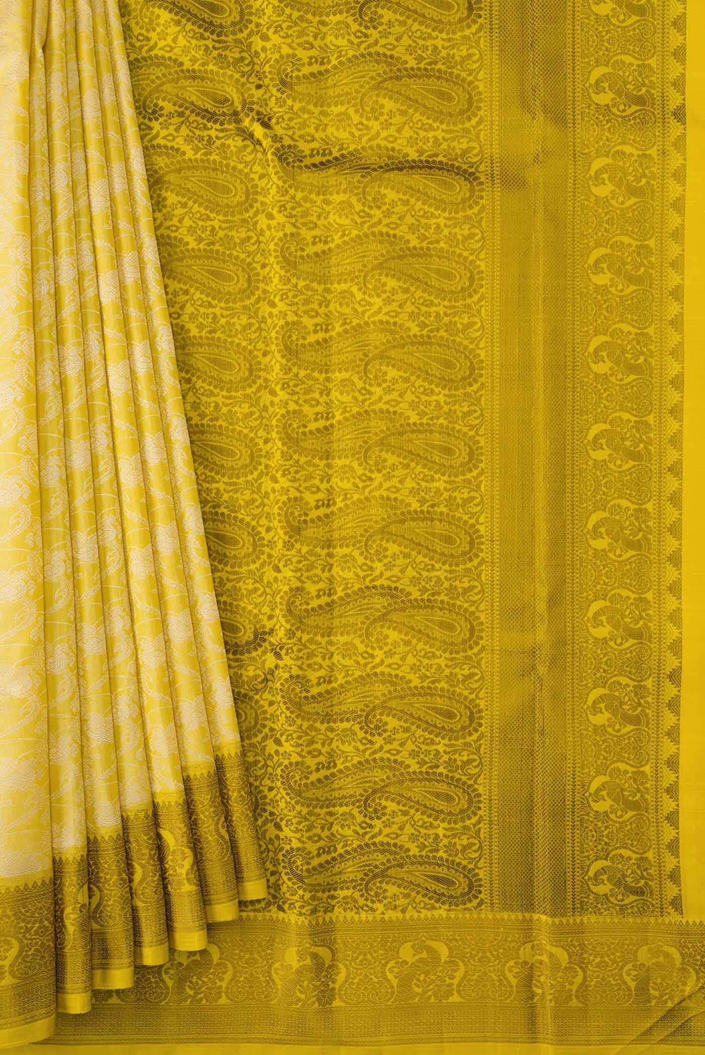 Sandal Kanchipuram Silk Saree