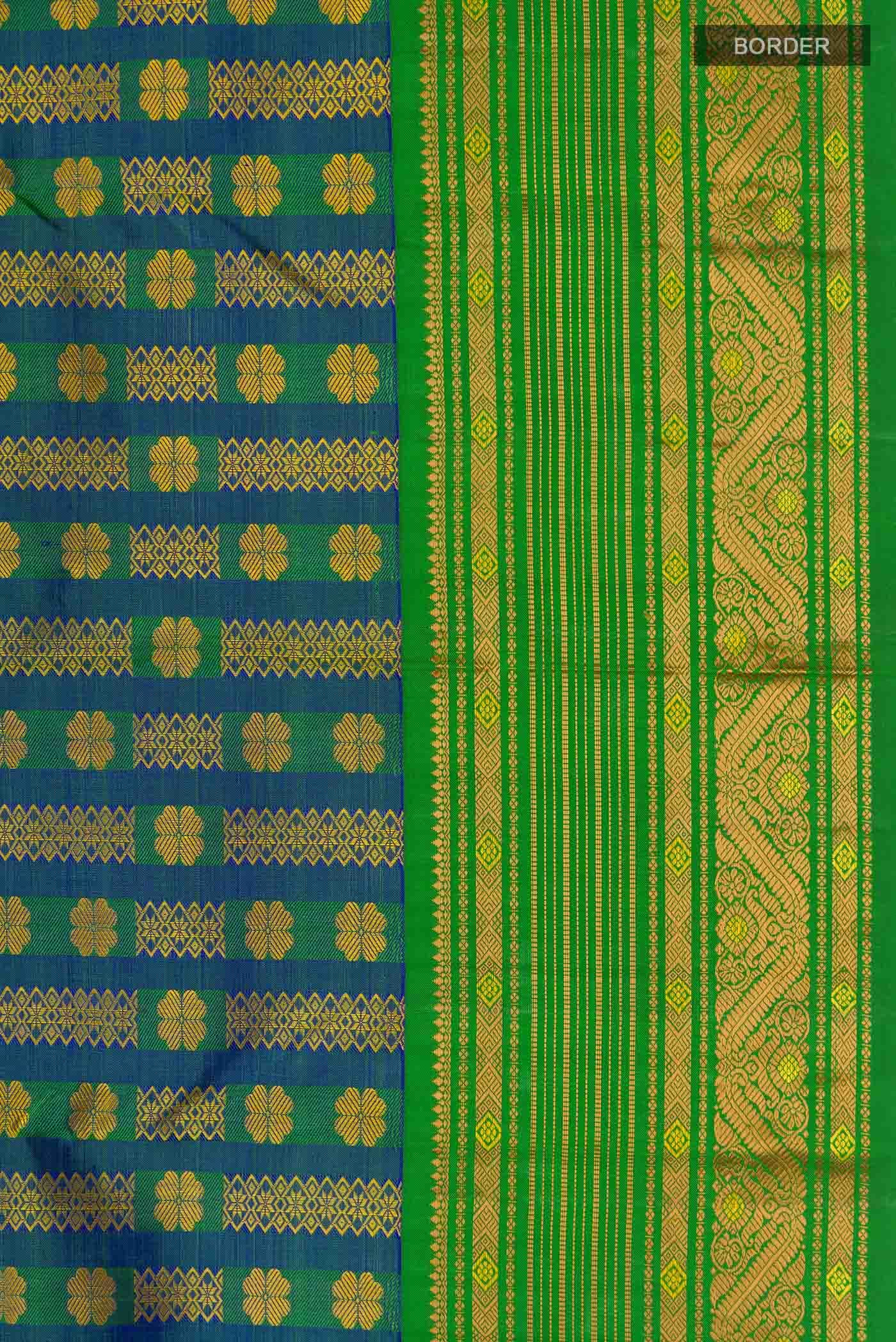 Blue Kanchipuram Silk Saree