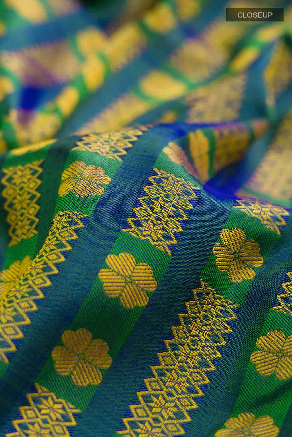 Blue Kanchipuram Silk Saree
