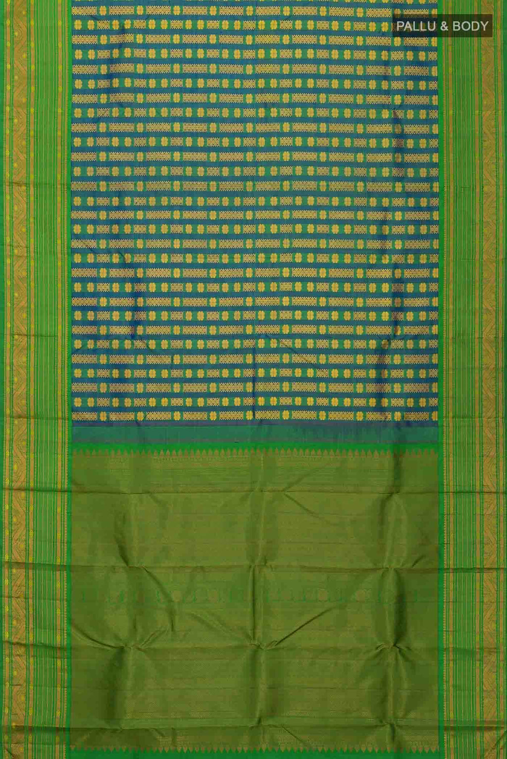 Blue Kanchipuram Silk Saree