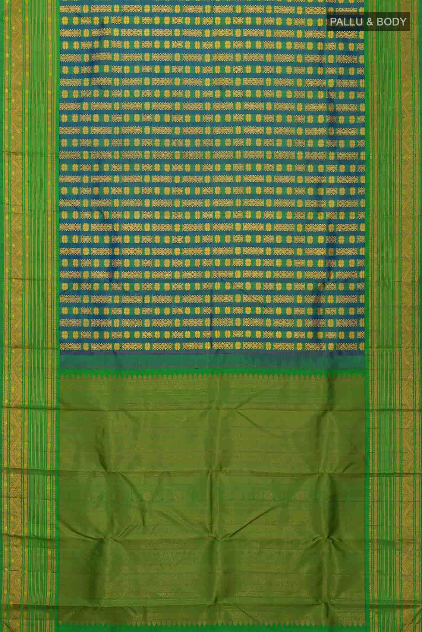 Blue Kanchipuram Silk Saree