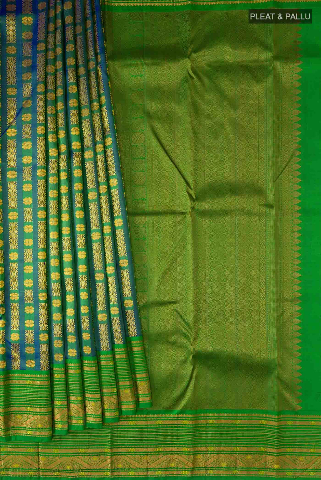 Blue Kanchipuram Silk Saree