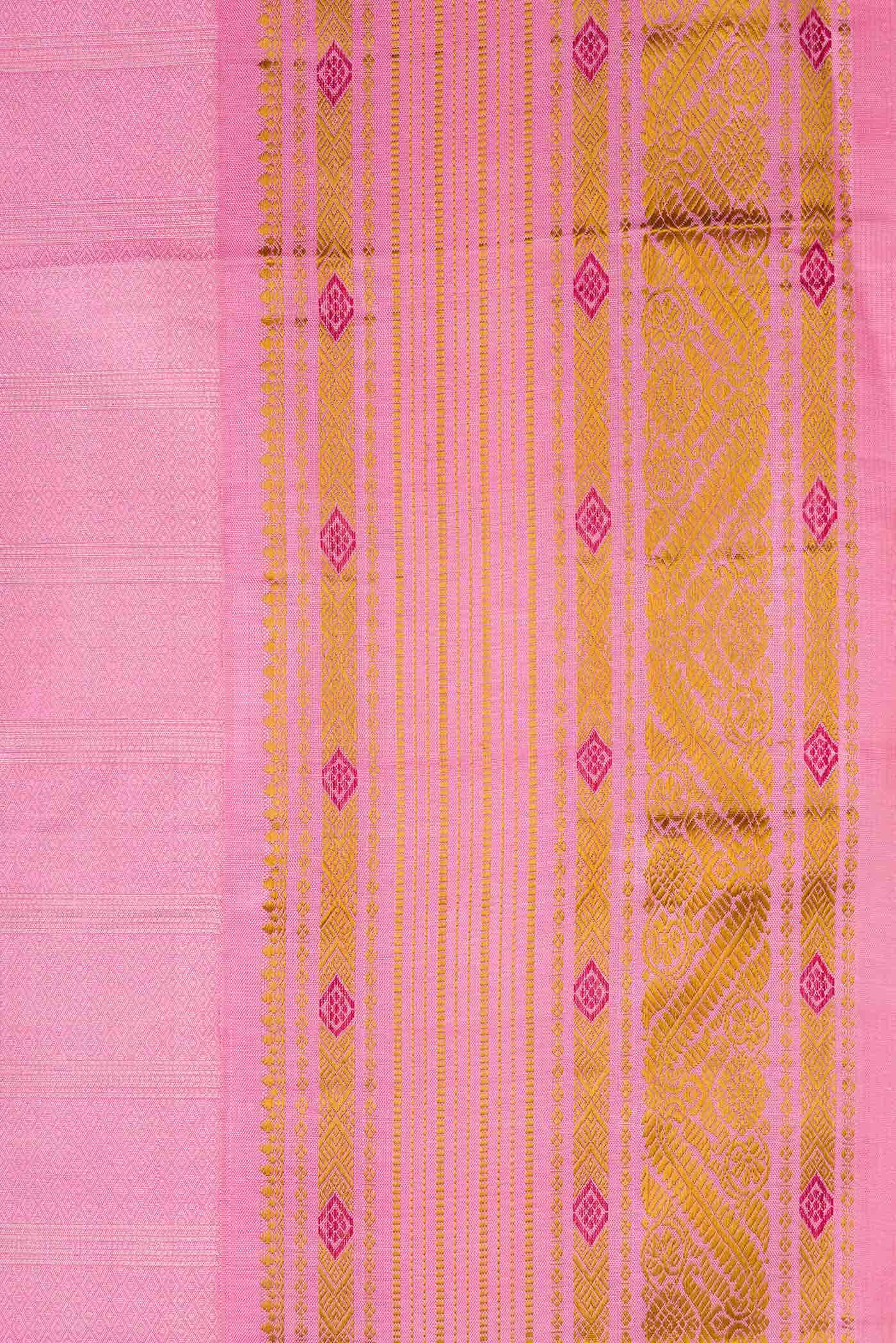 Pink Kanchipuram Silk Saree