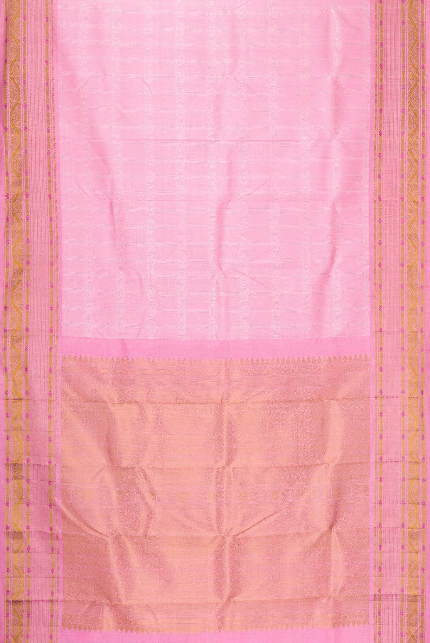 Pink Kanchipuram Silk Saree