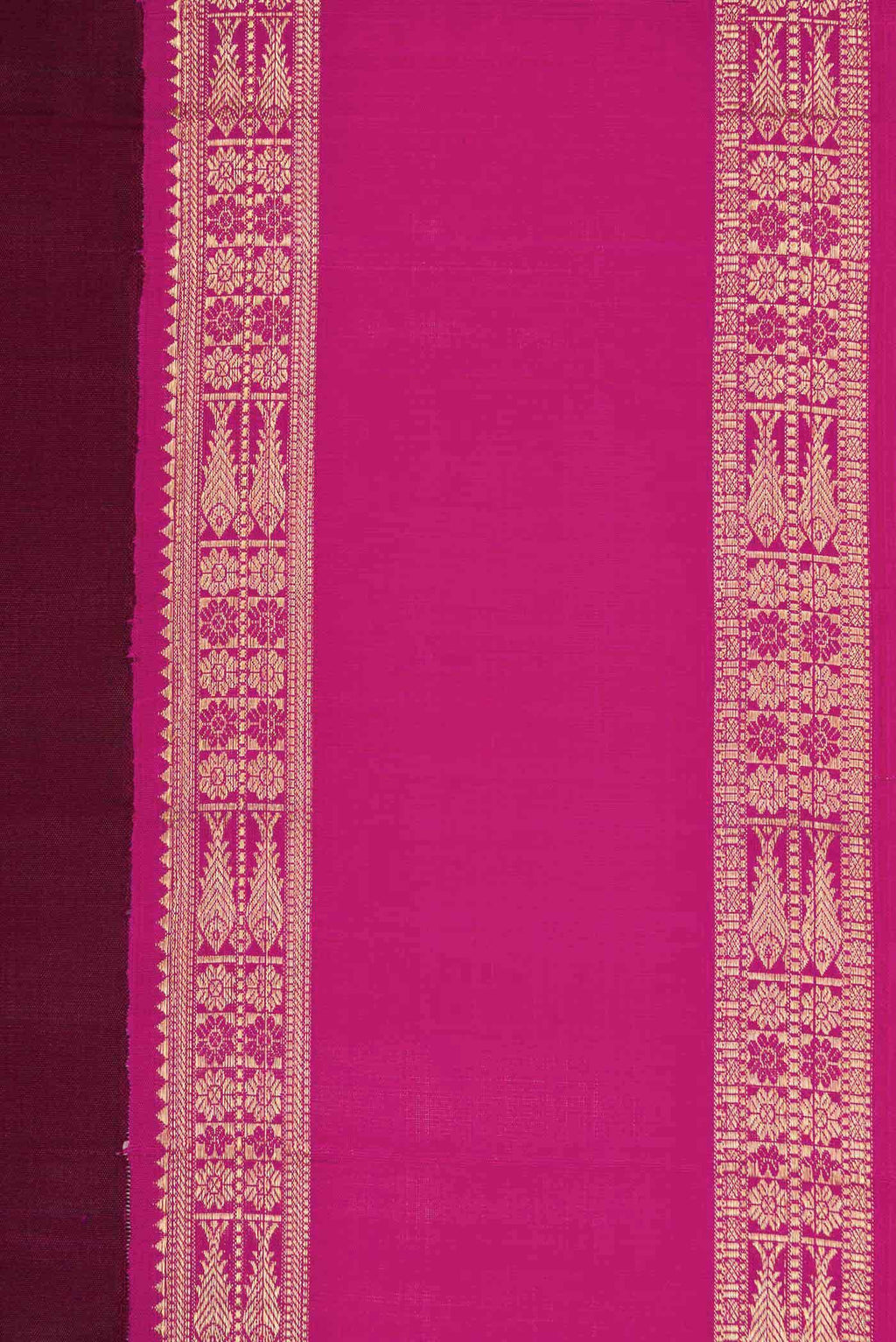 Pure Silk Pure Zari Maroon Kanchipuram Saree