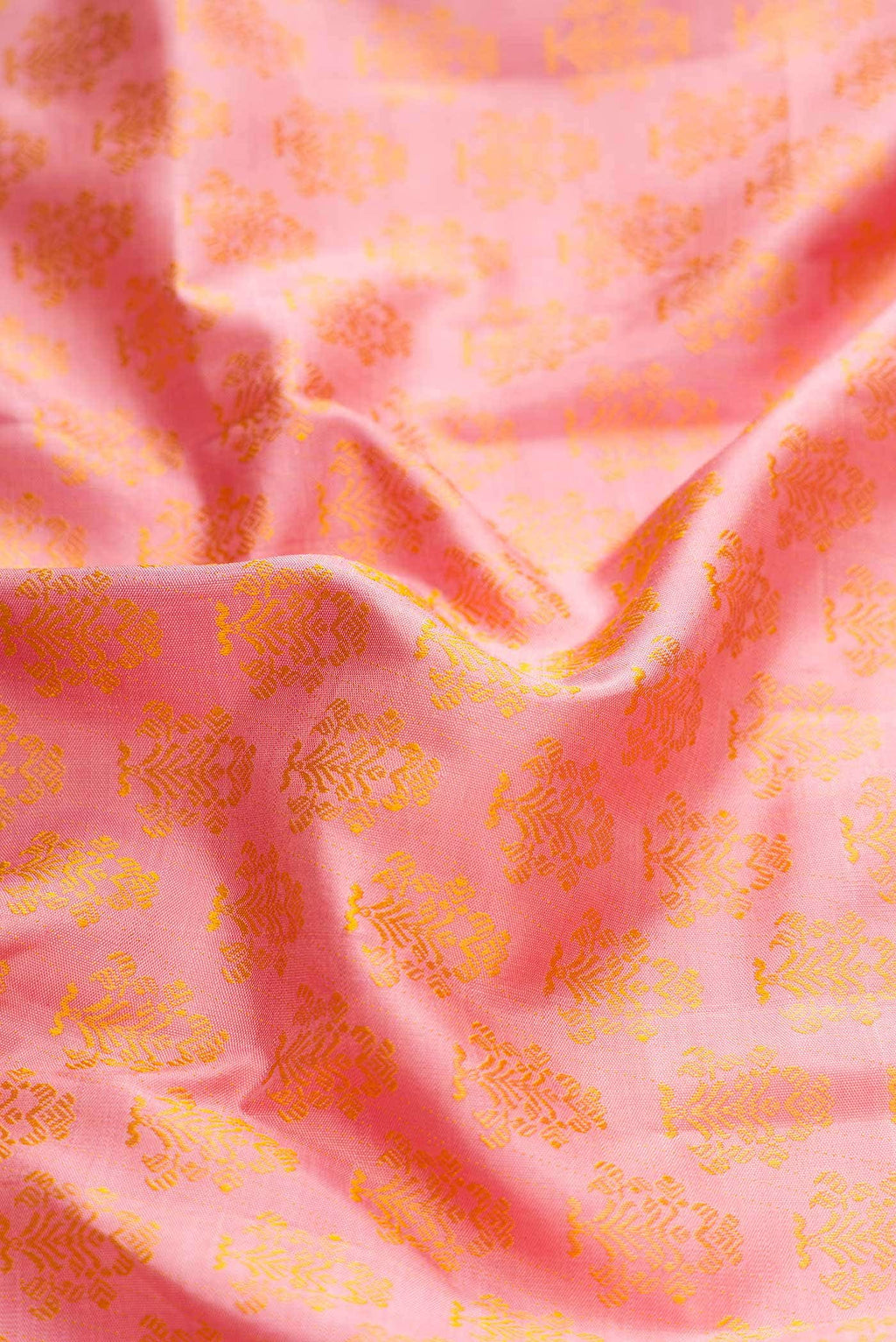 Pure Silk Pure Zari Pink Kanchipuram Saree