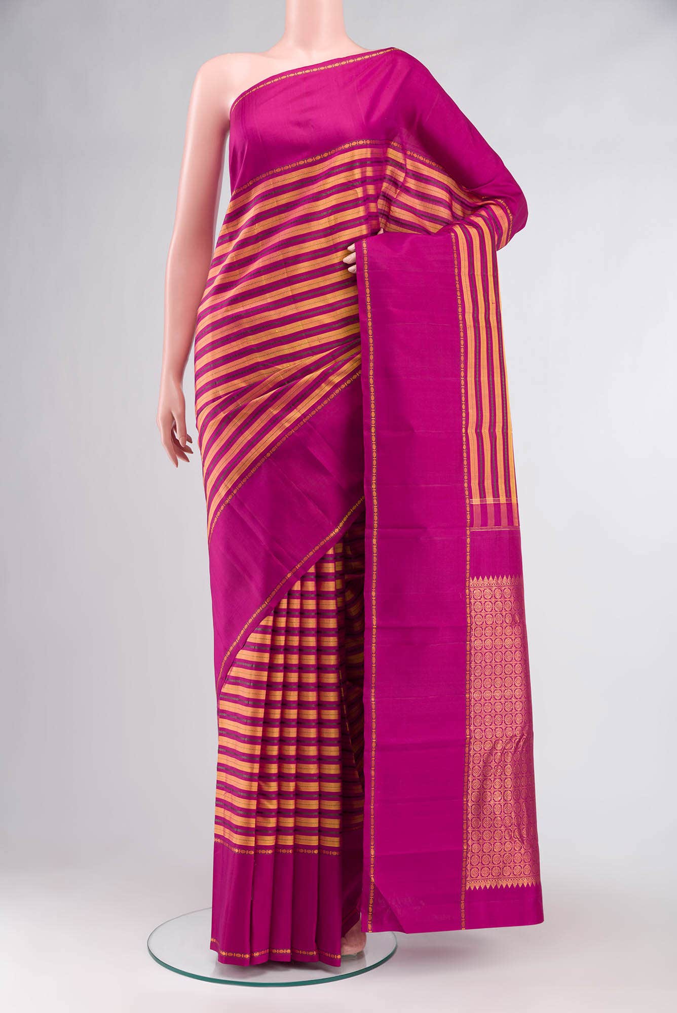 Multi Kanchipuram Silk Saree
