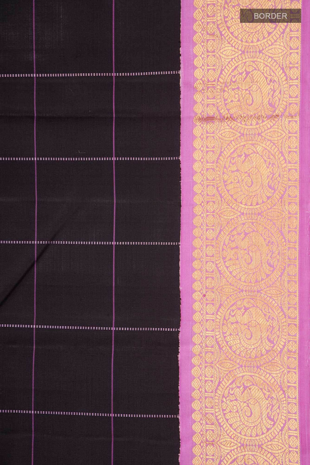 Brown Kanchipuram Silk Saree