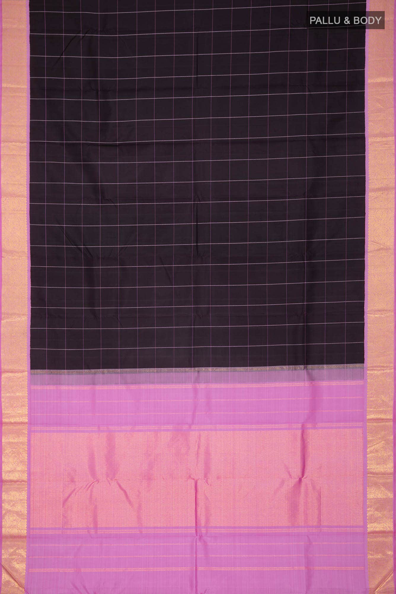 Brown Kanchipuram Silk Saree