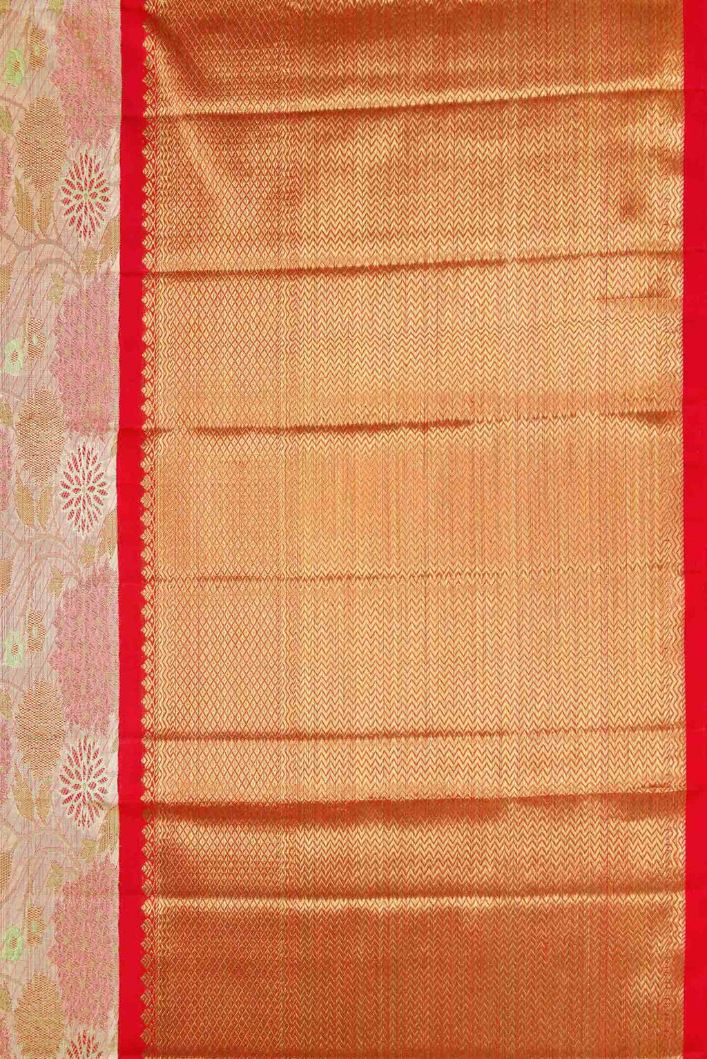 Beige Kanchipuram Silk Saree