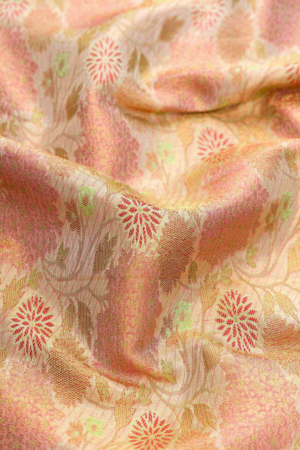 Beige Kanchipuram Silk Saree