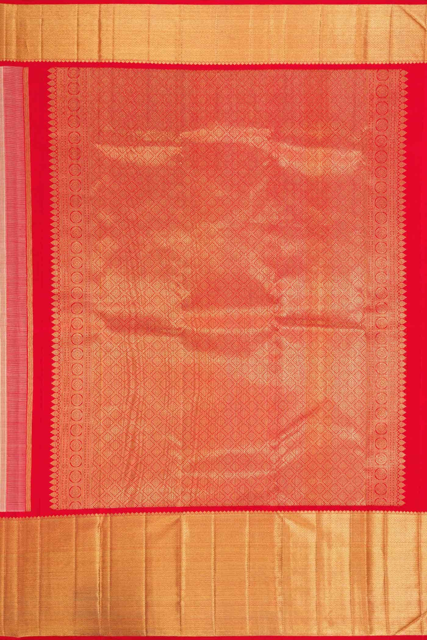 Beige Kanchipuram Silk Saree