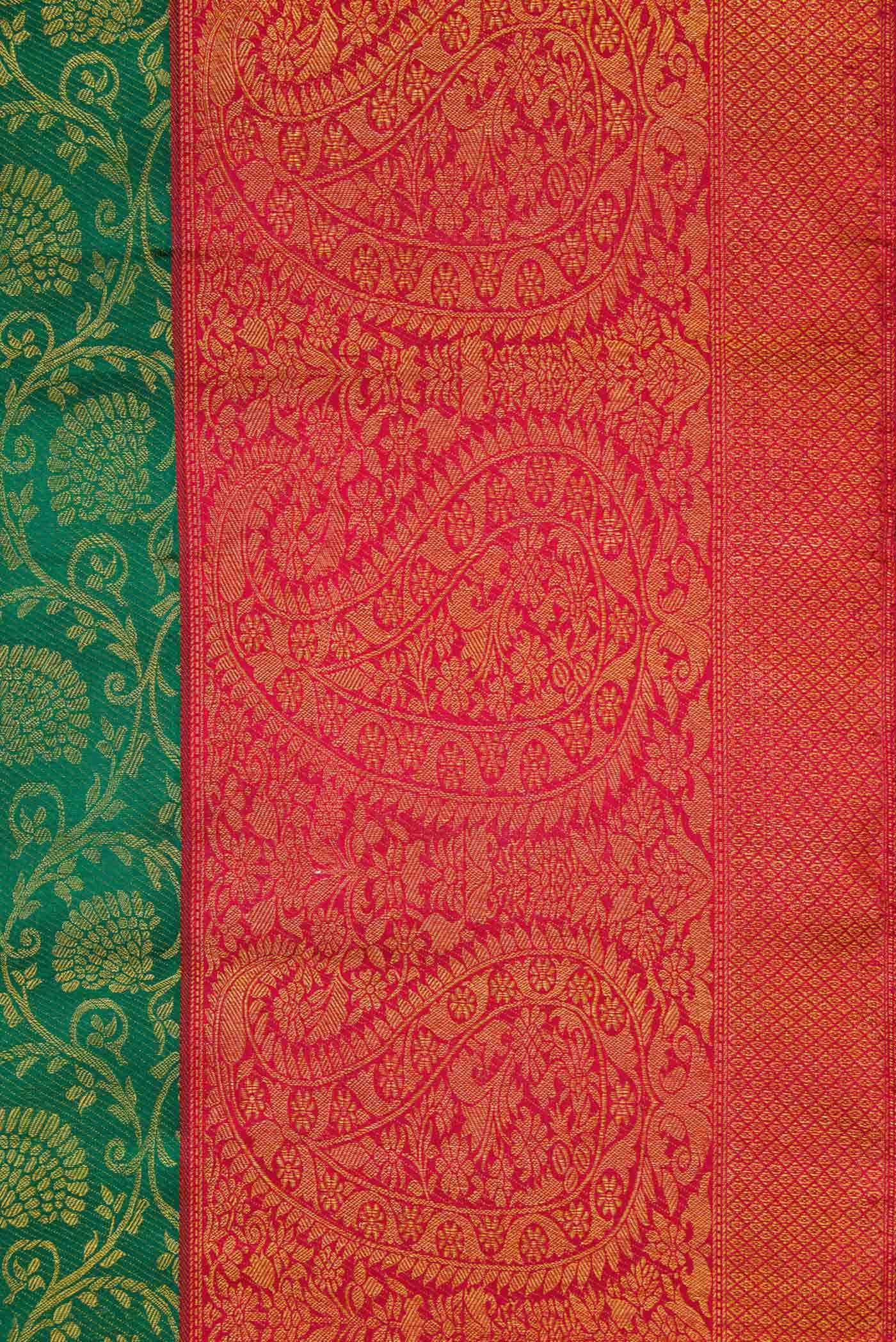 Green Dual Tone Kanchipuram Silk Saree