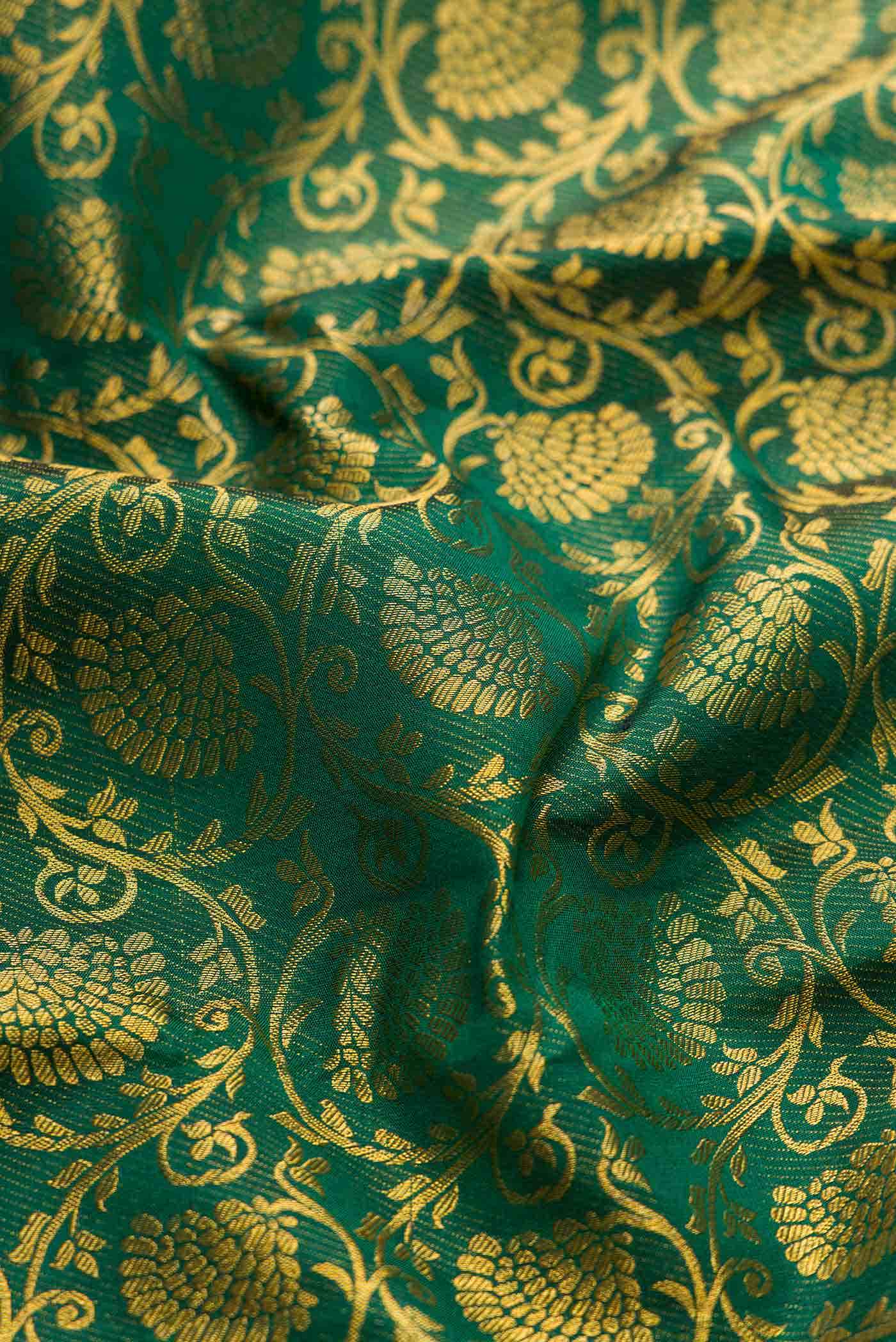 Green Dual Tone Kanchipuram Silk Saree