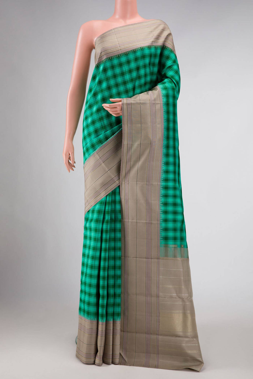 Pure Silk Pure Zari Multi Kanchipuram Saree