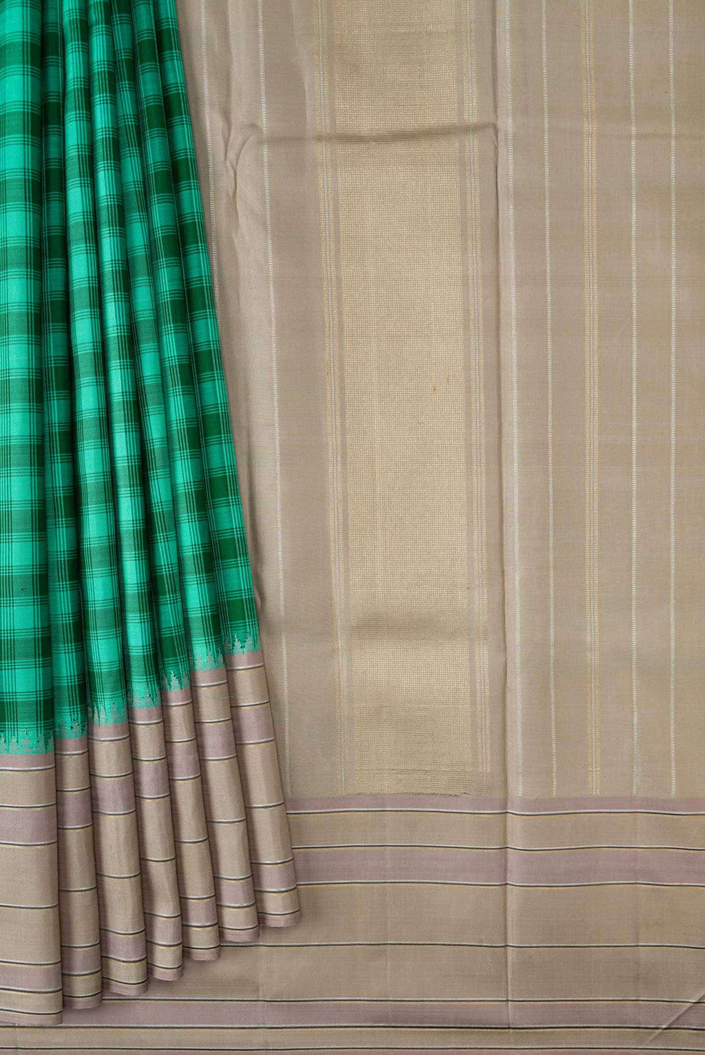 Pure Silk Pure Zari Multi Kanchipuram Saree