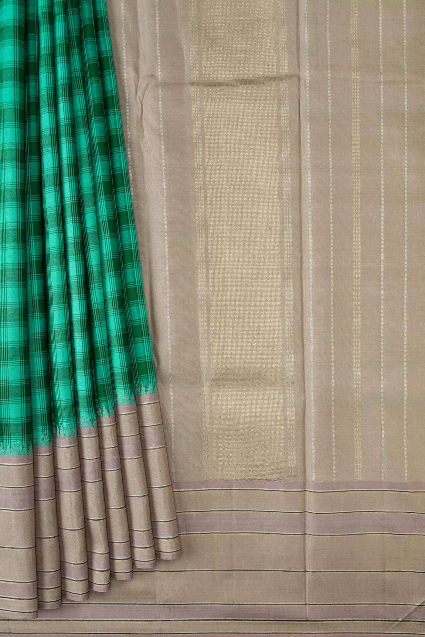 Pure Silk Pure Zari Multi Kanchipuram Saree