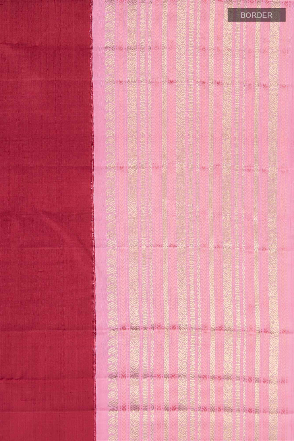 Pure Silk Pure Zari Red Kanchipuram Saree