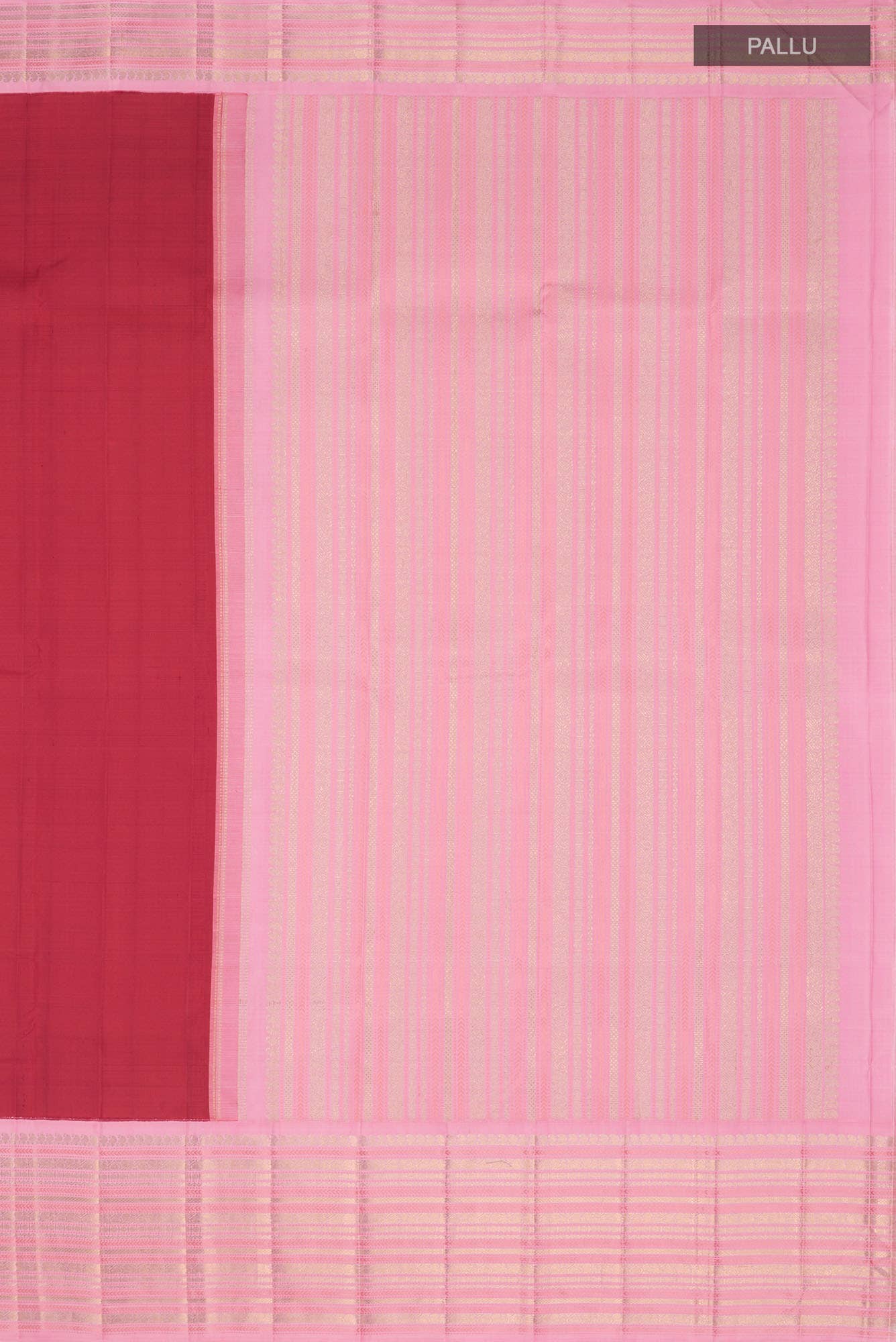 Pure Silk Pure Zari Red Kanchipuram Saree