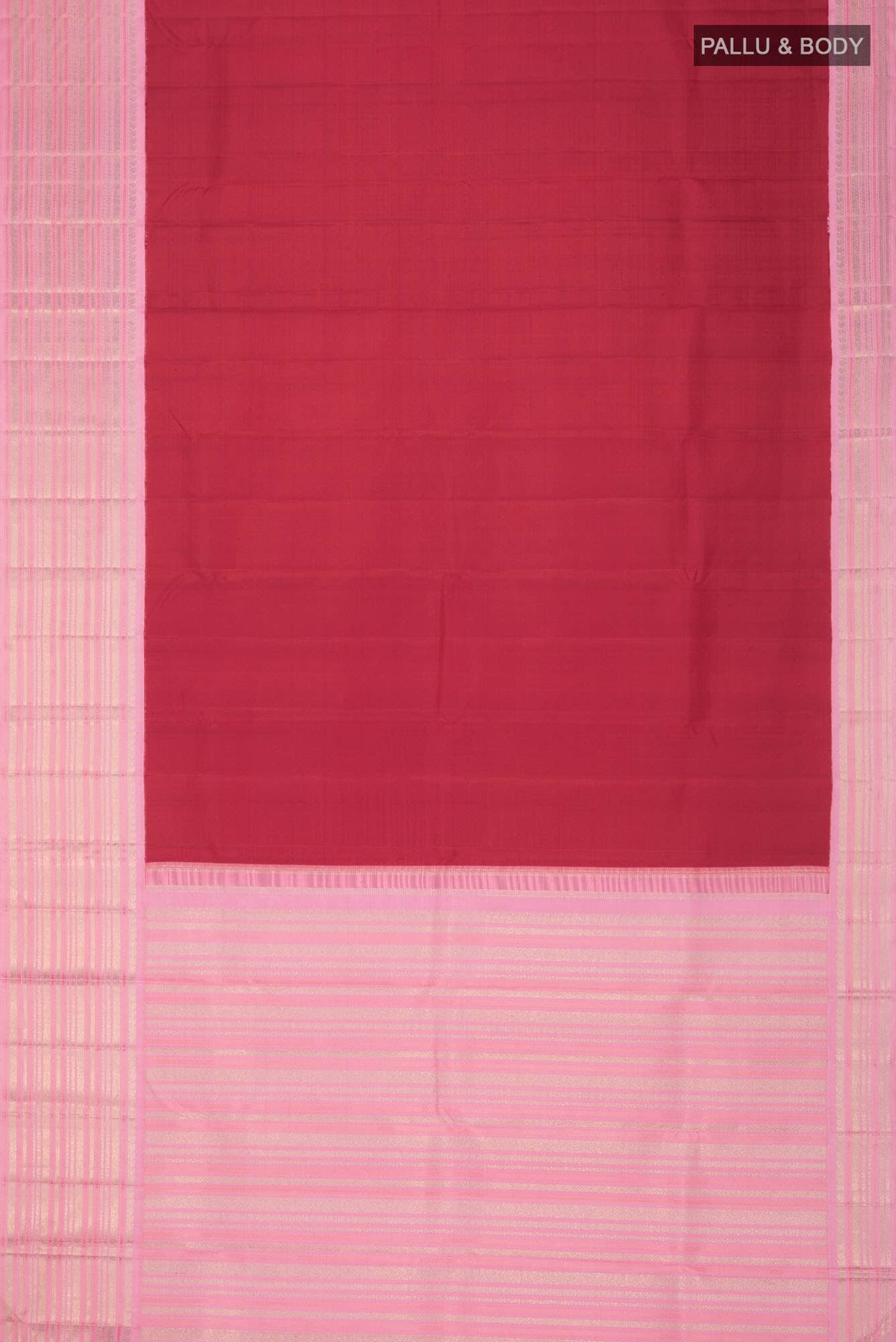 Pure Silk Pure Zari Red Kanchipuram Saree