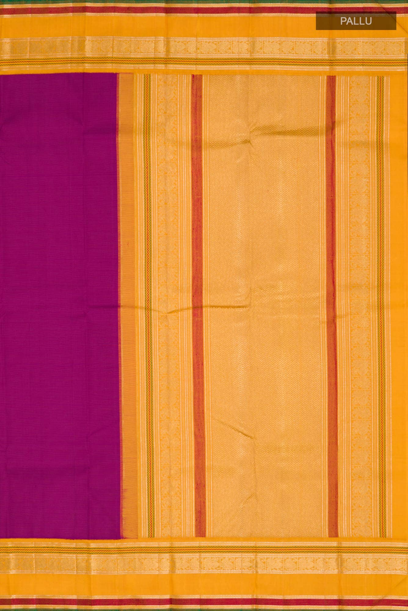 Pure Silk Pure Zari Magenta Kanchipuram Saree