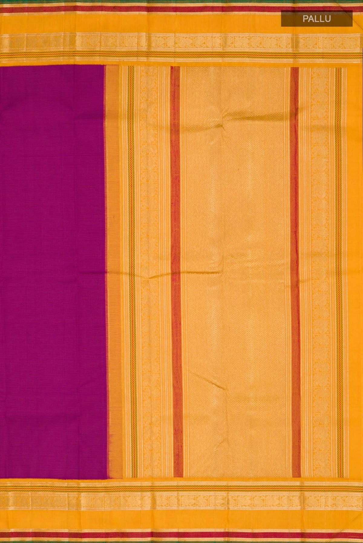 Pure Silk Pure Zari Magenta Kanchipuram Saree
