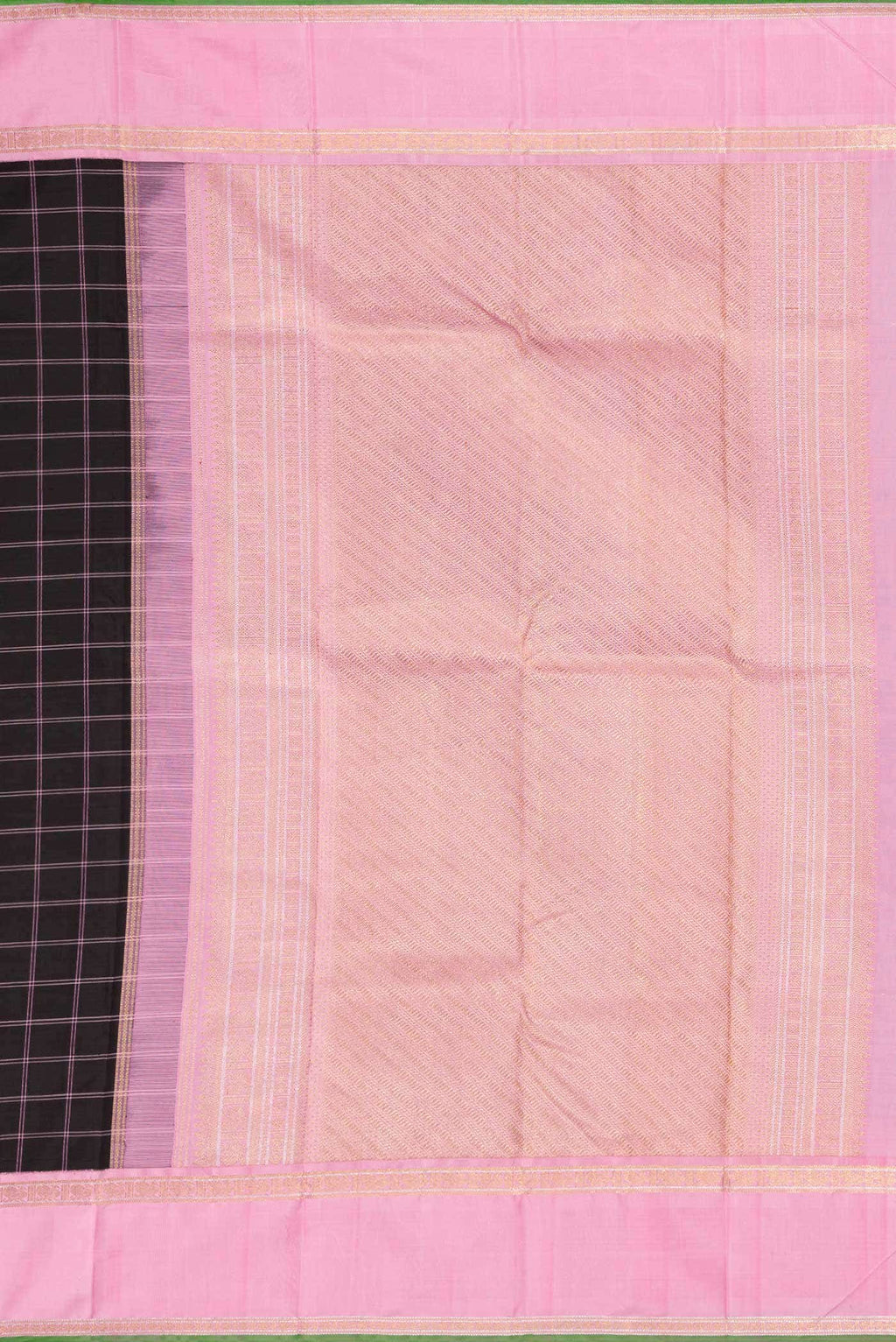 Pure Silk Pure Zari Black Kanchipuram Saree
