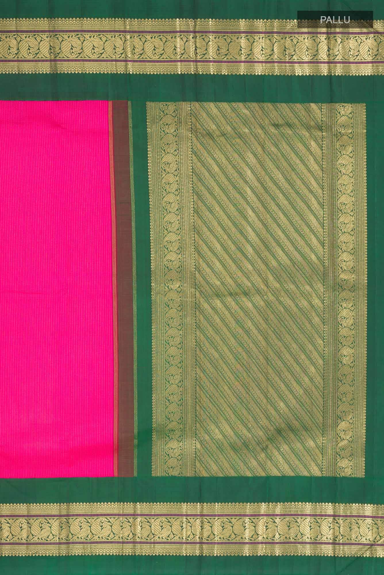 Pink Kanchipuram Silk Saree