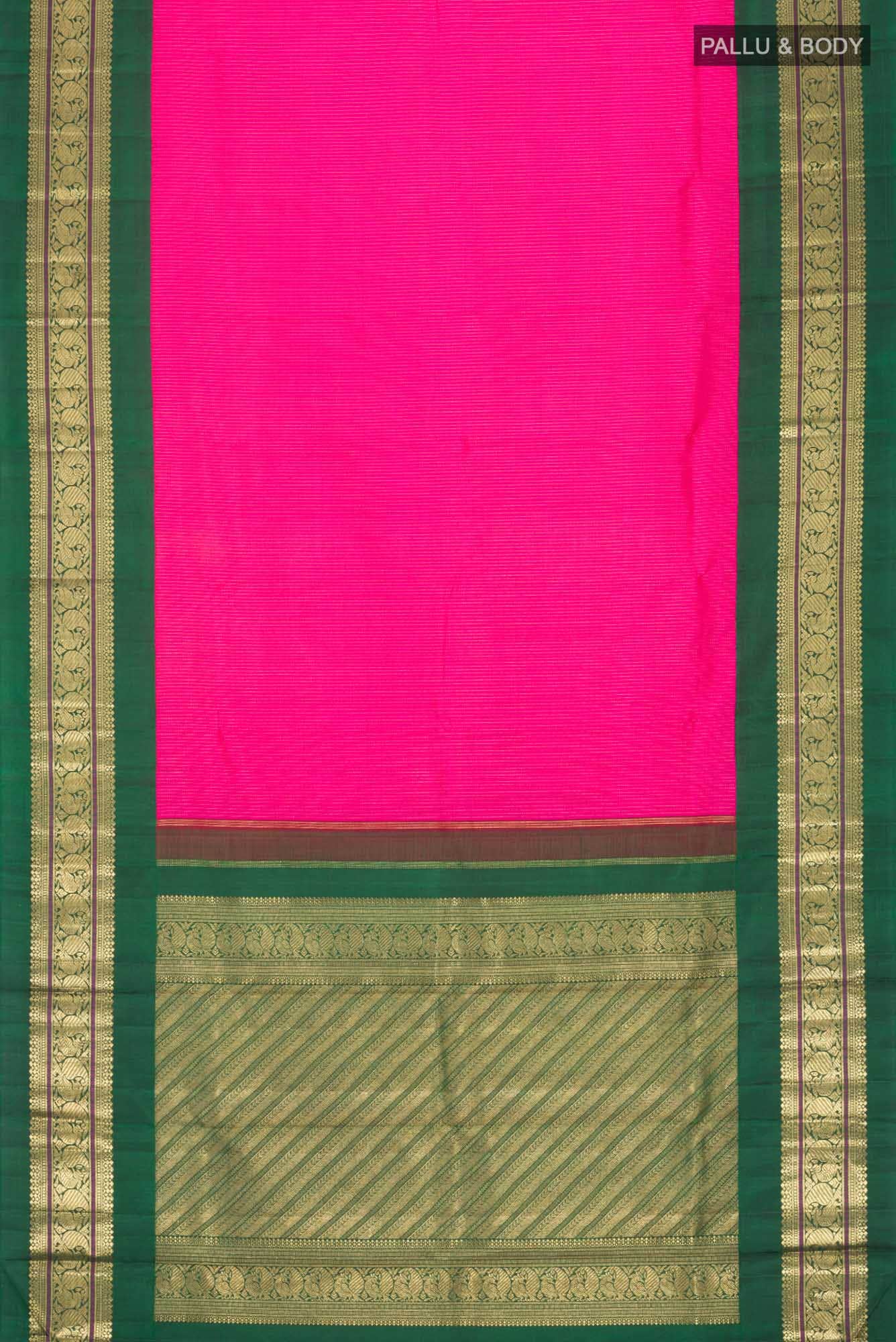 Pink Kanchipuram Silk Saree