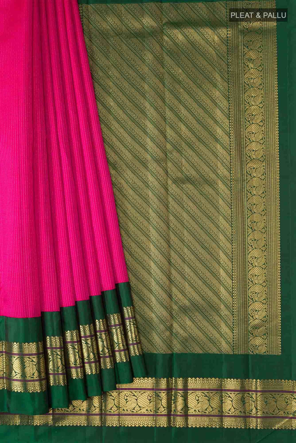 Pink Kanchipuram Silk Saree