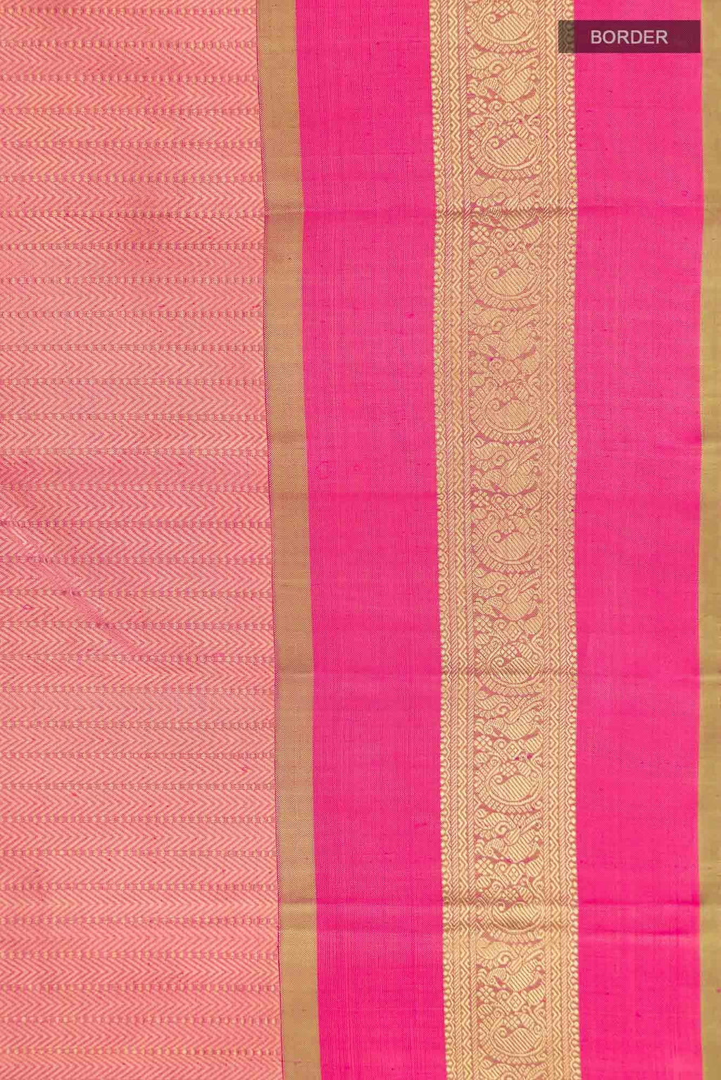 Pink Kanchipuram Silk Saree