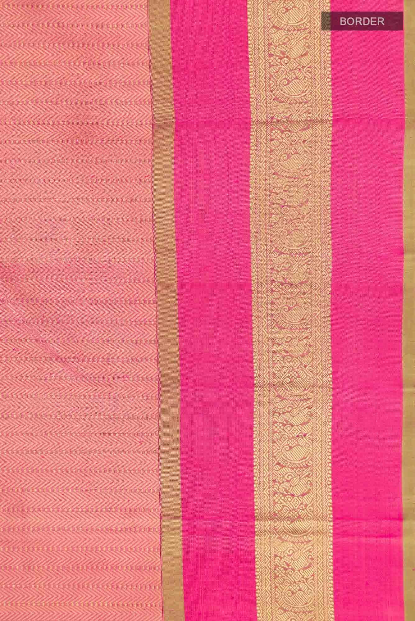 Pink Kanchipuram Silk Saree